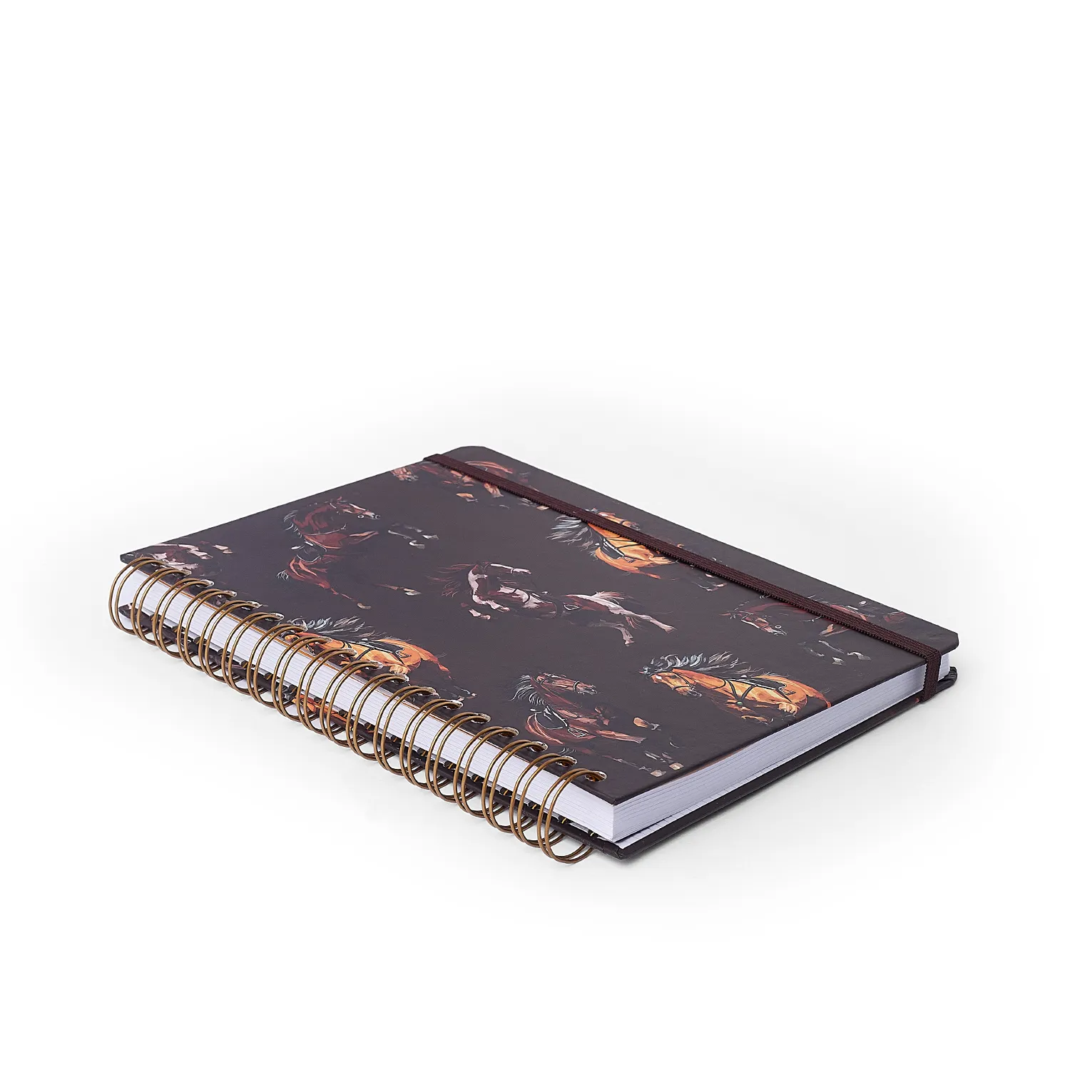 Caderno Espiral Haras Pautado 17x24 Alazão 10 Matérias 160 fls