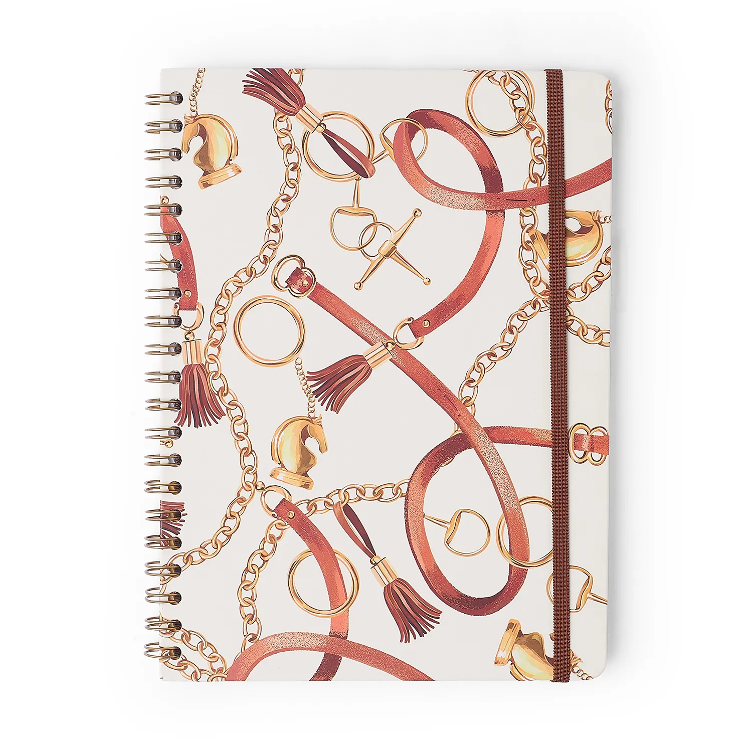 Caderno Espiral Haras Pautado 20x28 Selaria Off White 1 Matéria 80 fls
