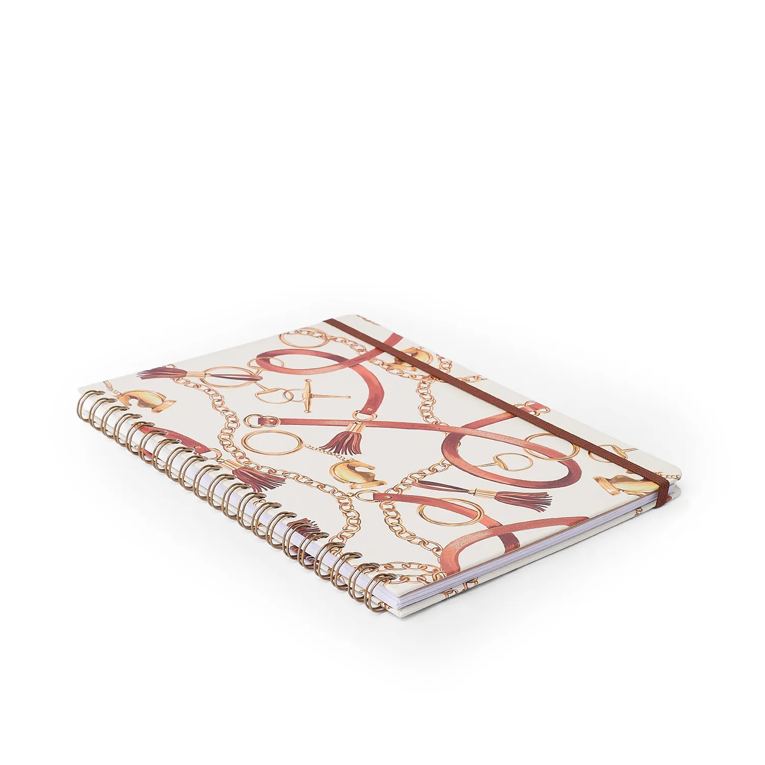 Caderno Espiral Haras Pautado 20x28 Selaria Off White 1 Matéria 80 fls