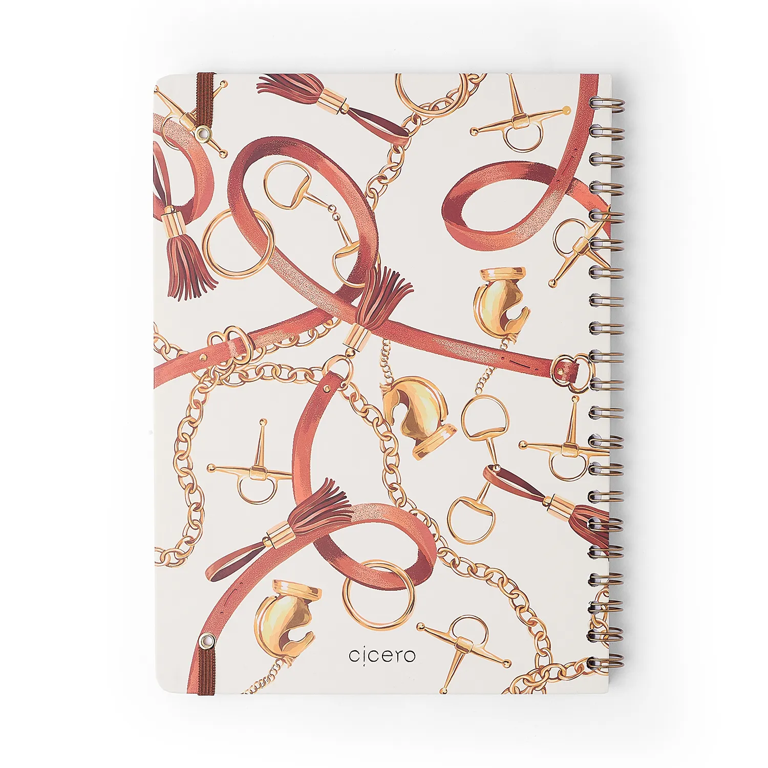 Caderno Espiral Haras Pautado 20x28 Selaria Off White 1 Matéria 80 fls