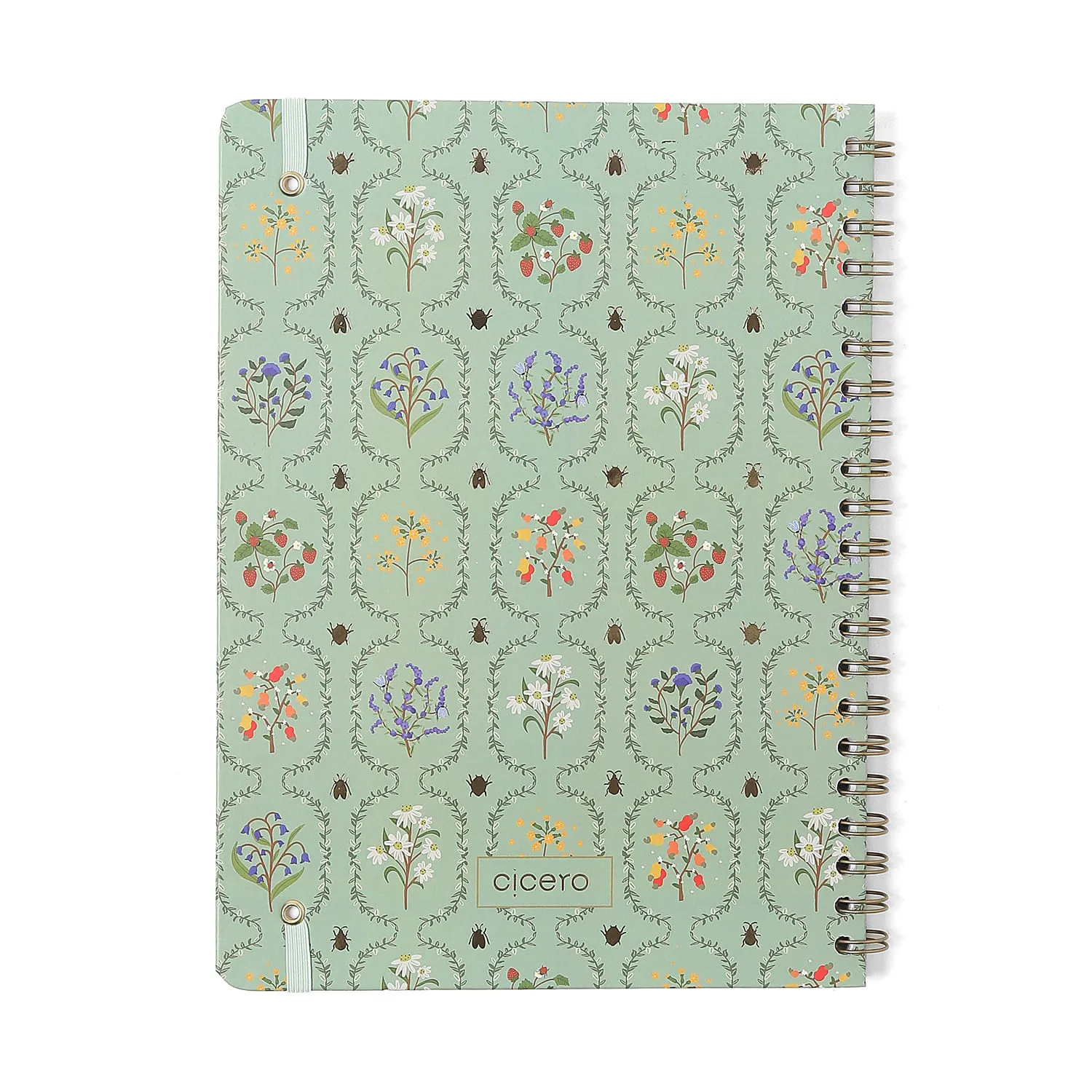 Caderno Espiral Jardim Pautado 20x27,5 Verde 1 Matéria 80 fls