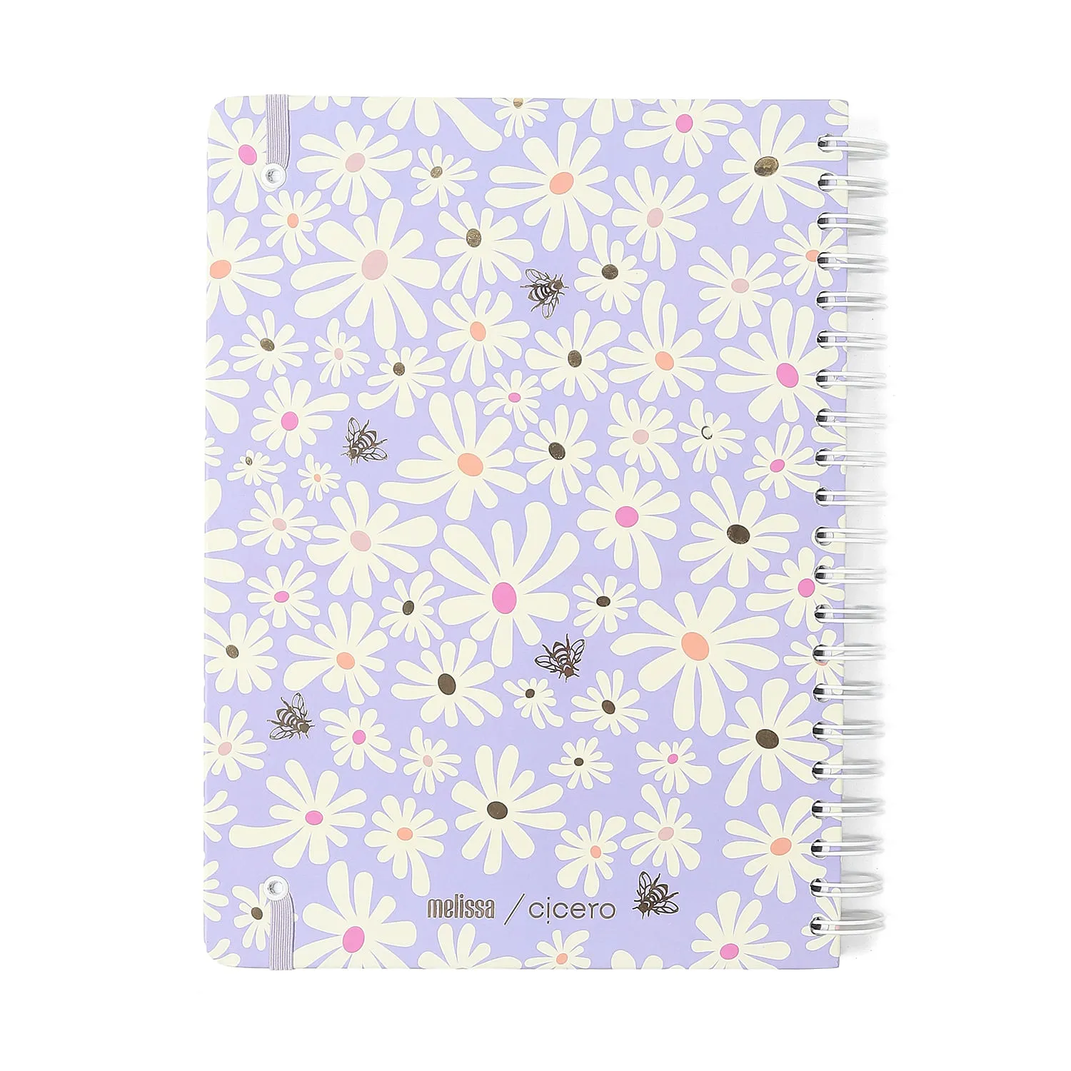 Caderno Espiral Melissa Pautado 20x27,5 Mini Bloomy 10 Matérias 160 fls