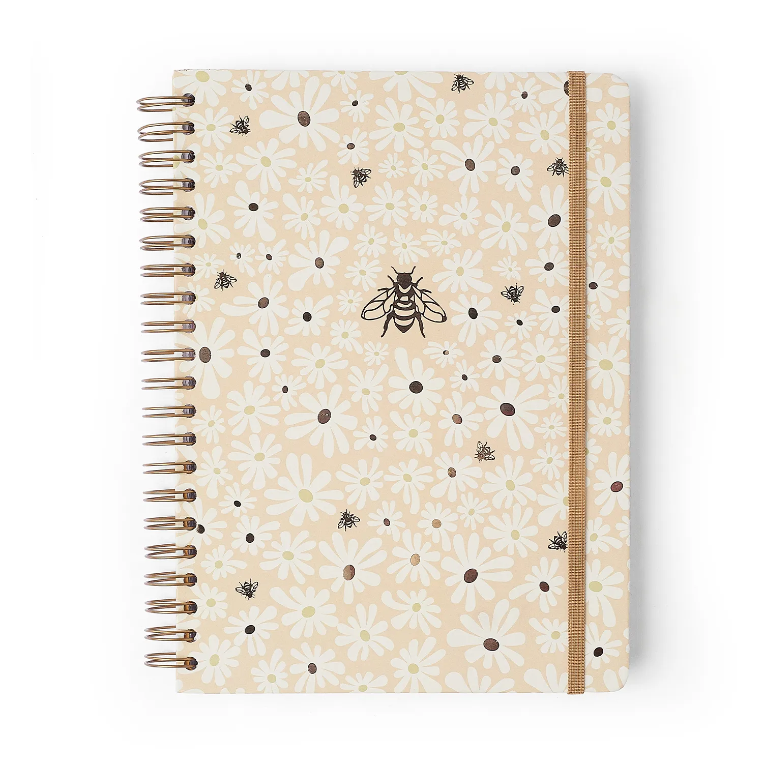 Caderno Espiral Melissa Pautado 20x28 Mini Bloomy Manteiga 10 Matérias 160 fls