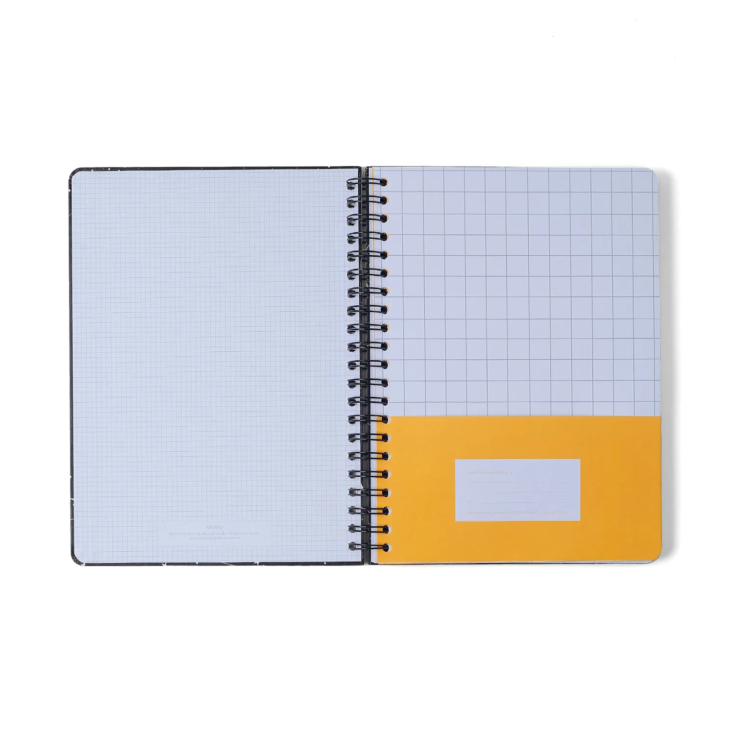 Caderno Espiral Melissa Pautado 20x28 Mini Bloomy Manteiga 10 Matérias 160 fls