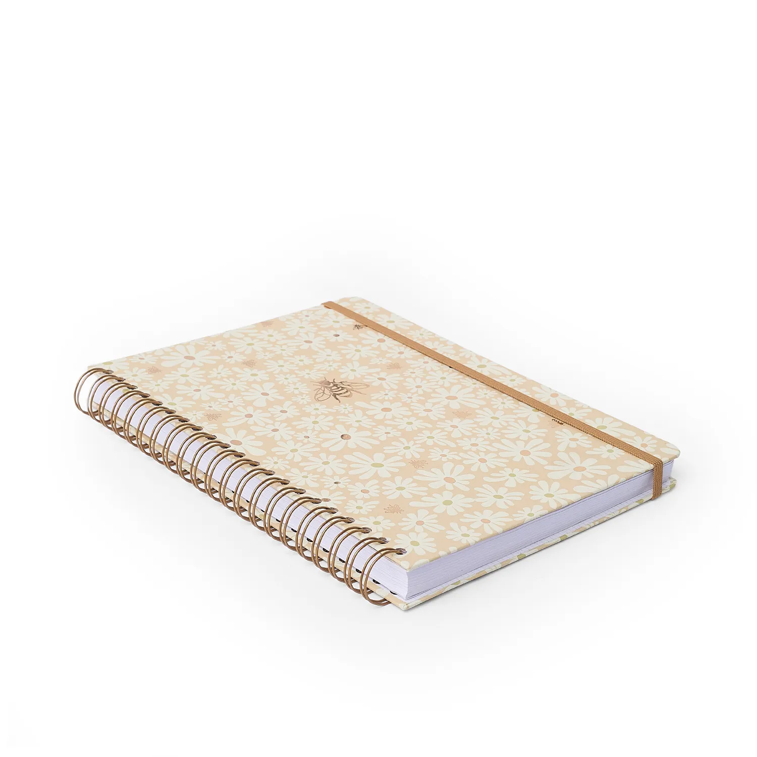Caderno Espiral Melissa Pautado 20x28 Mini Bloomy Manteiga 10 Matérias 160 fls