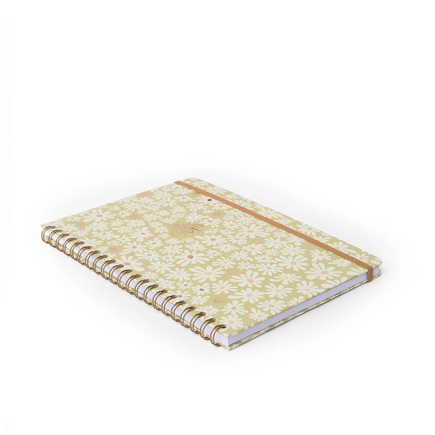 Caderno Espiral Melissa Pautado 20x28 Mini Bloomy Pistache 1 Matéria 80 fls