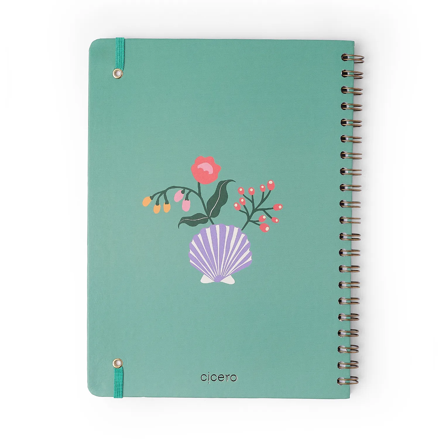 Caderno Espiral Noronha Pautado 20x28 Flora Marinha 1 Matéria 80 fls