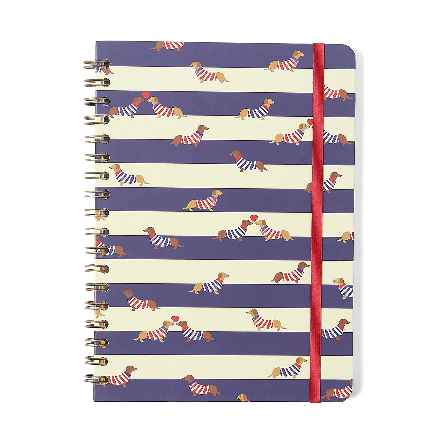 Caderno Espiral Praia Pautado 17,3x24 Cachorros 1 Matéria 80 fls