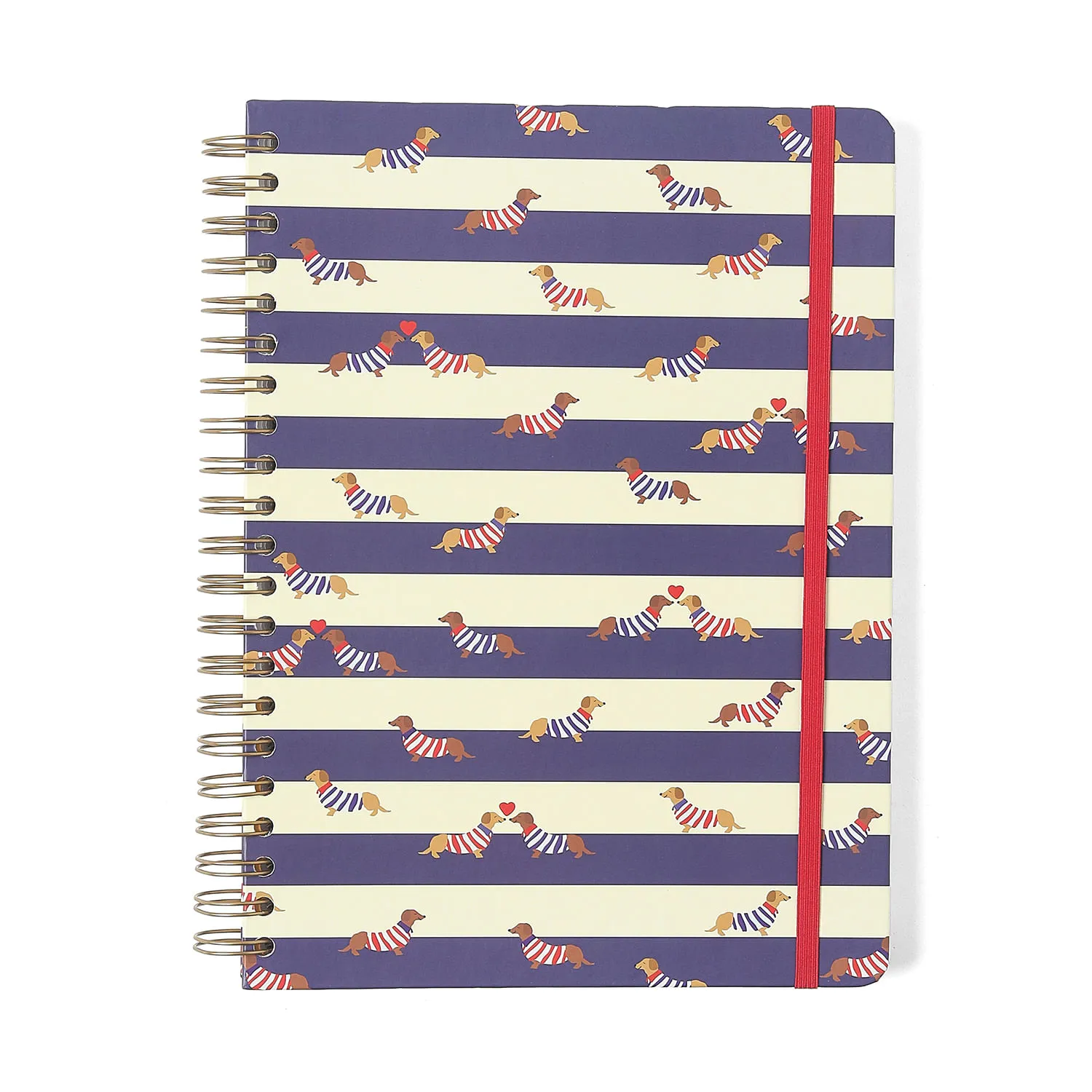 Caderno Espiral Praia Pautado 20x27,5 Cachorros 10 Matérias 160 fls
