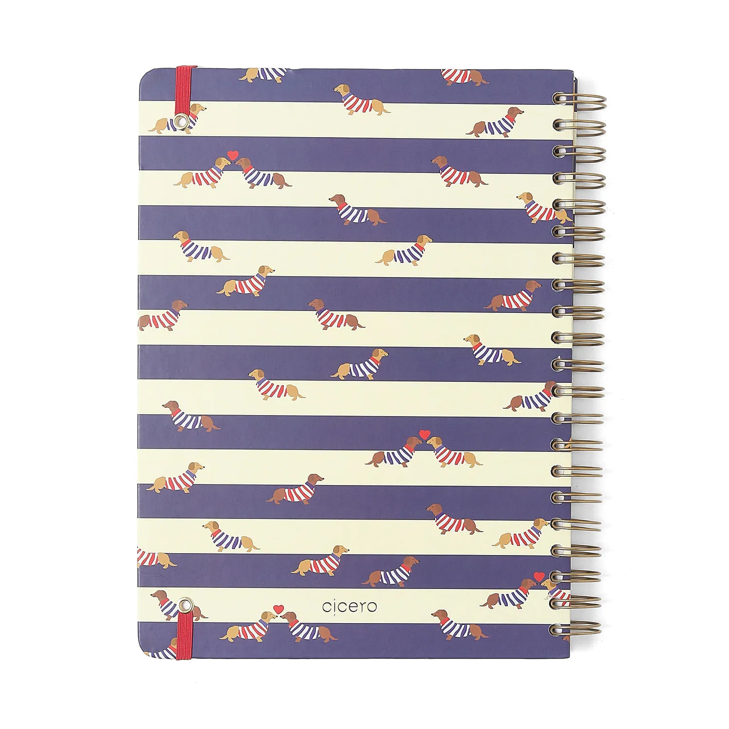 Caderno Espiral Praia Pautado 20x27,5 Cachorros 10 Matérias 160 fls