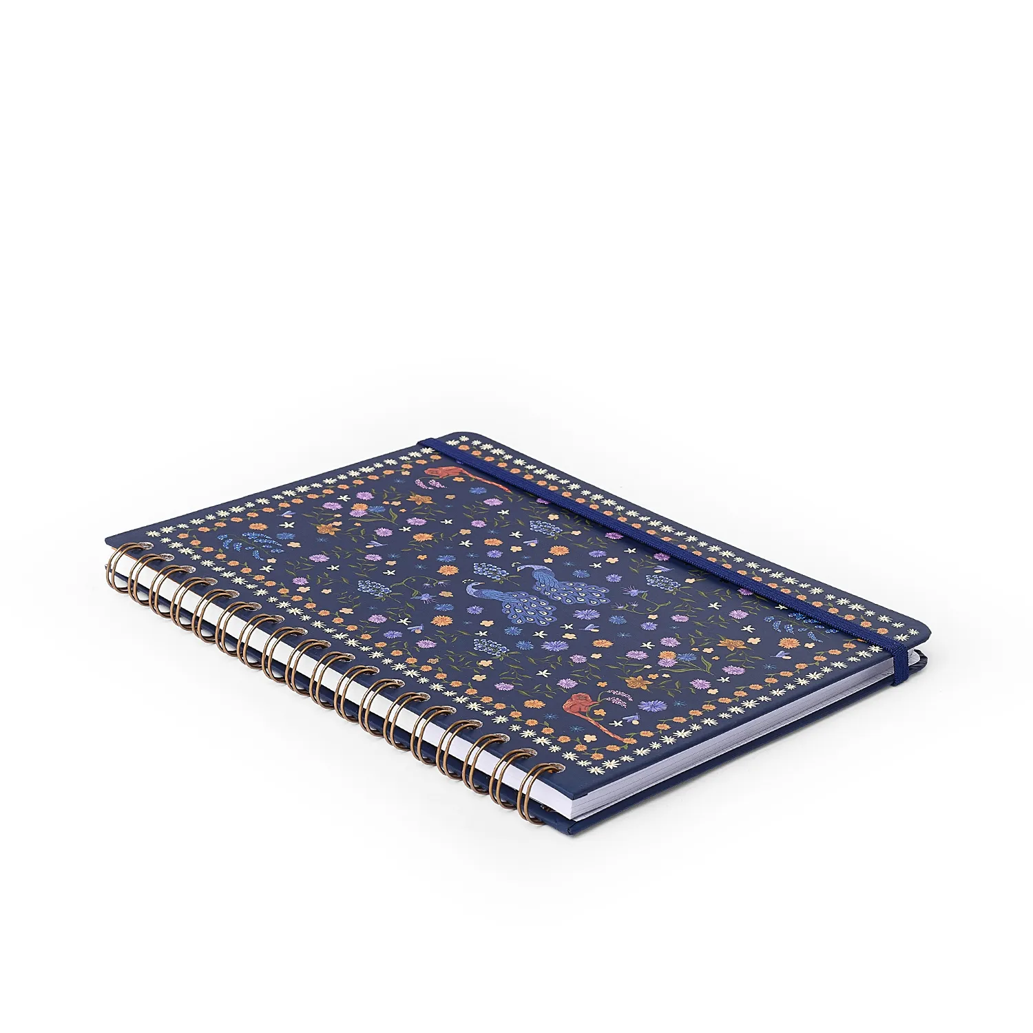 Caderno Espiral Relicário Pautado 17x24 Realeza Marinho 1 Matéria 80 fls