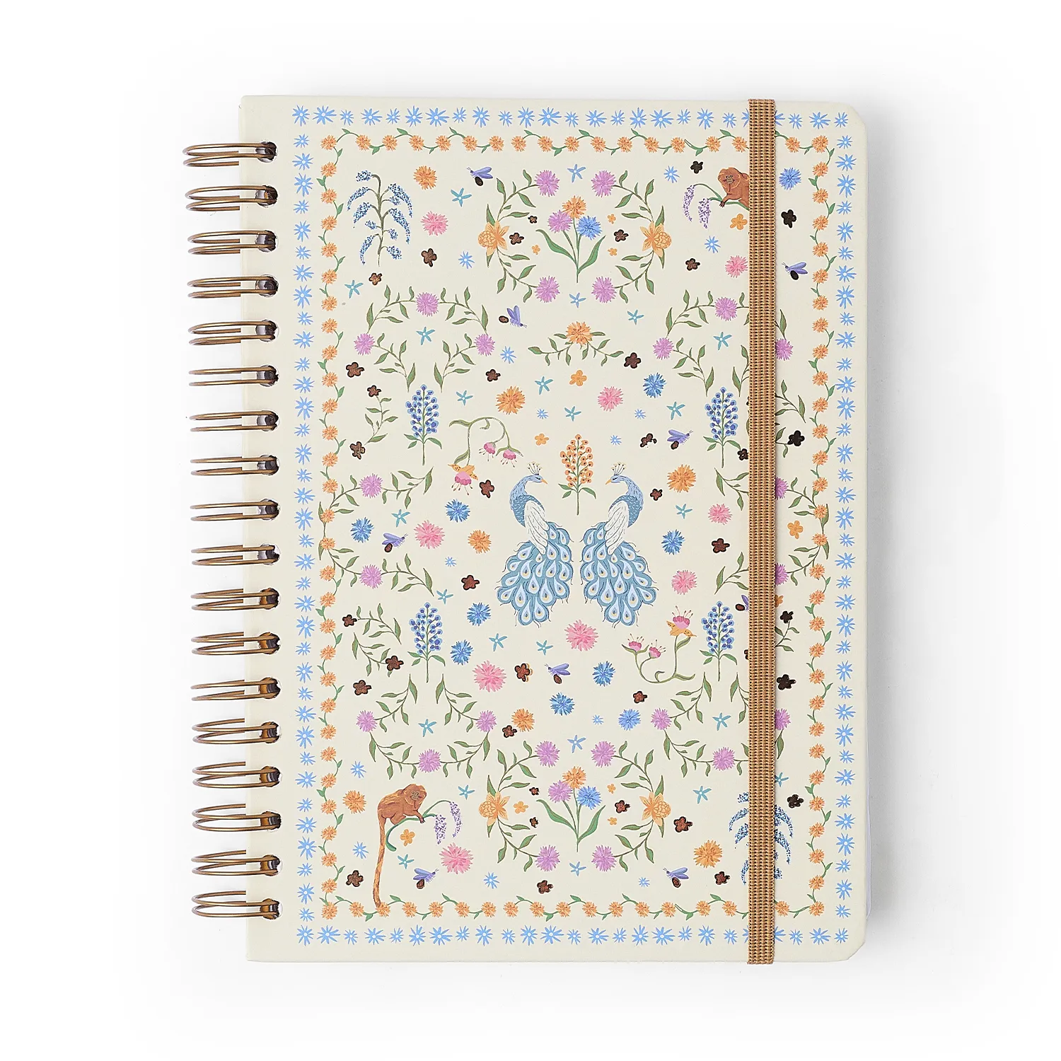 Caderno Espiral Relicário Pautado 17x24 Realeza Off White 10 Matérias 160 fls