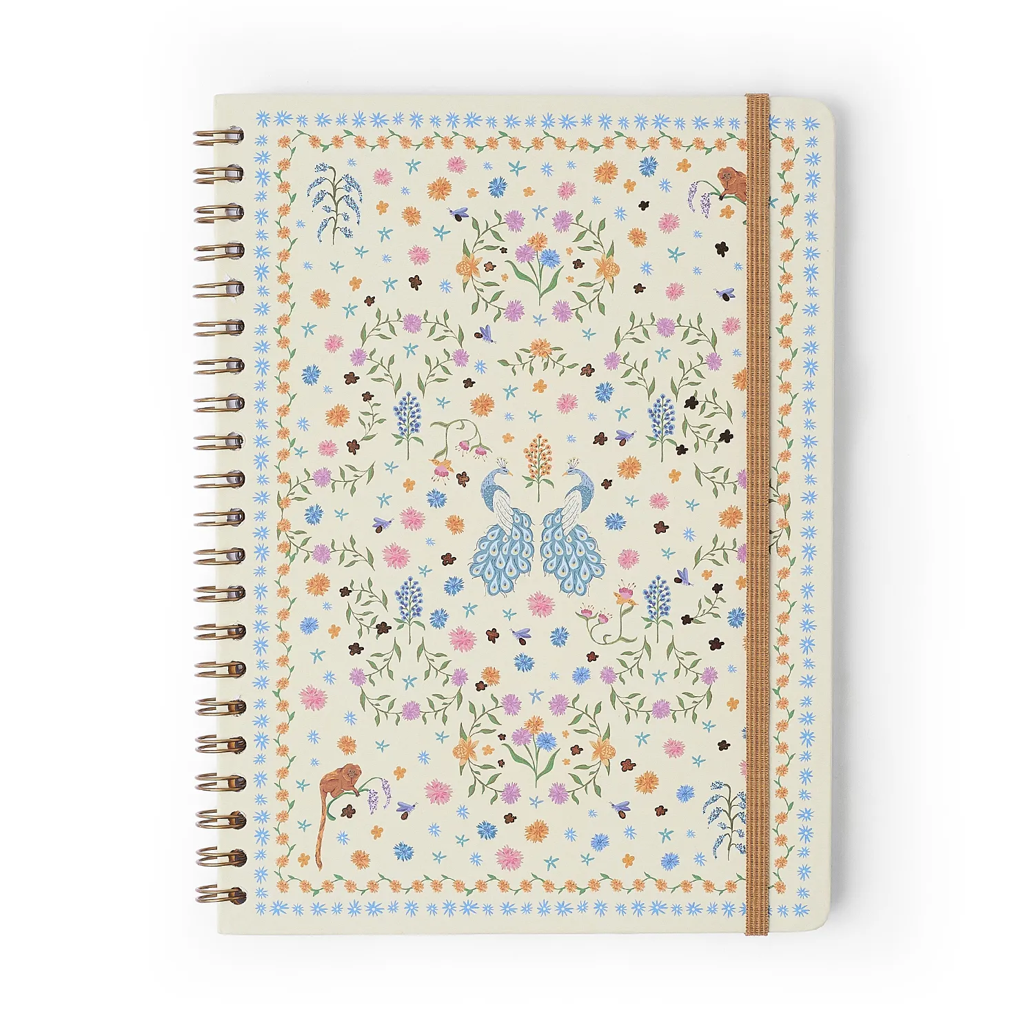 Caderno Espiral Relicário Pautado 20x28 Realeza Off White 1 Matéria 80 fls