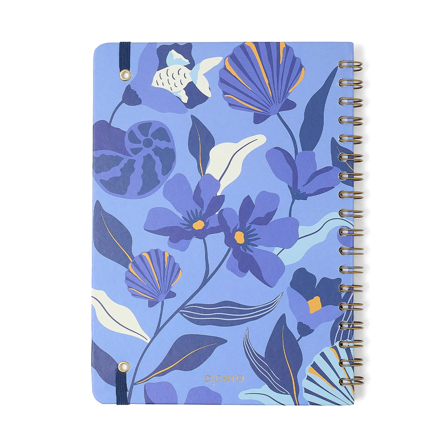 Caderno Espiral Trancoso Pautado 17x24 Azul 1 Matéria 80 fls