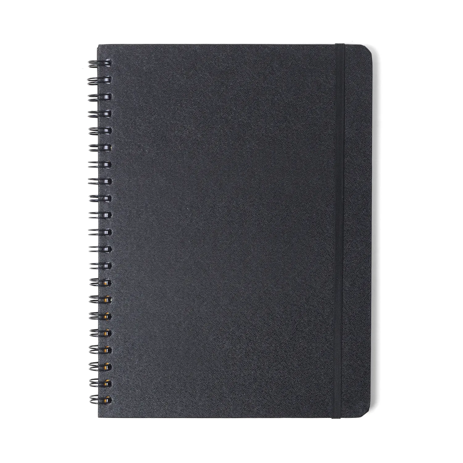 Caderno Espiral Universitário Clássica Pautado Preta 1 Matéria 80 fls