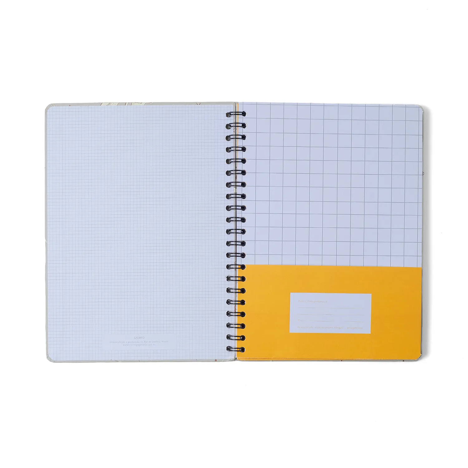 Caderno Espiral Universitário Clássica Pautado Preta 1 Matéria 80 fls