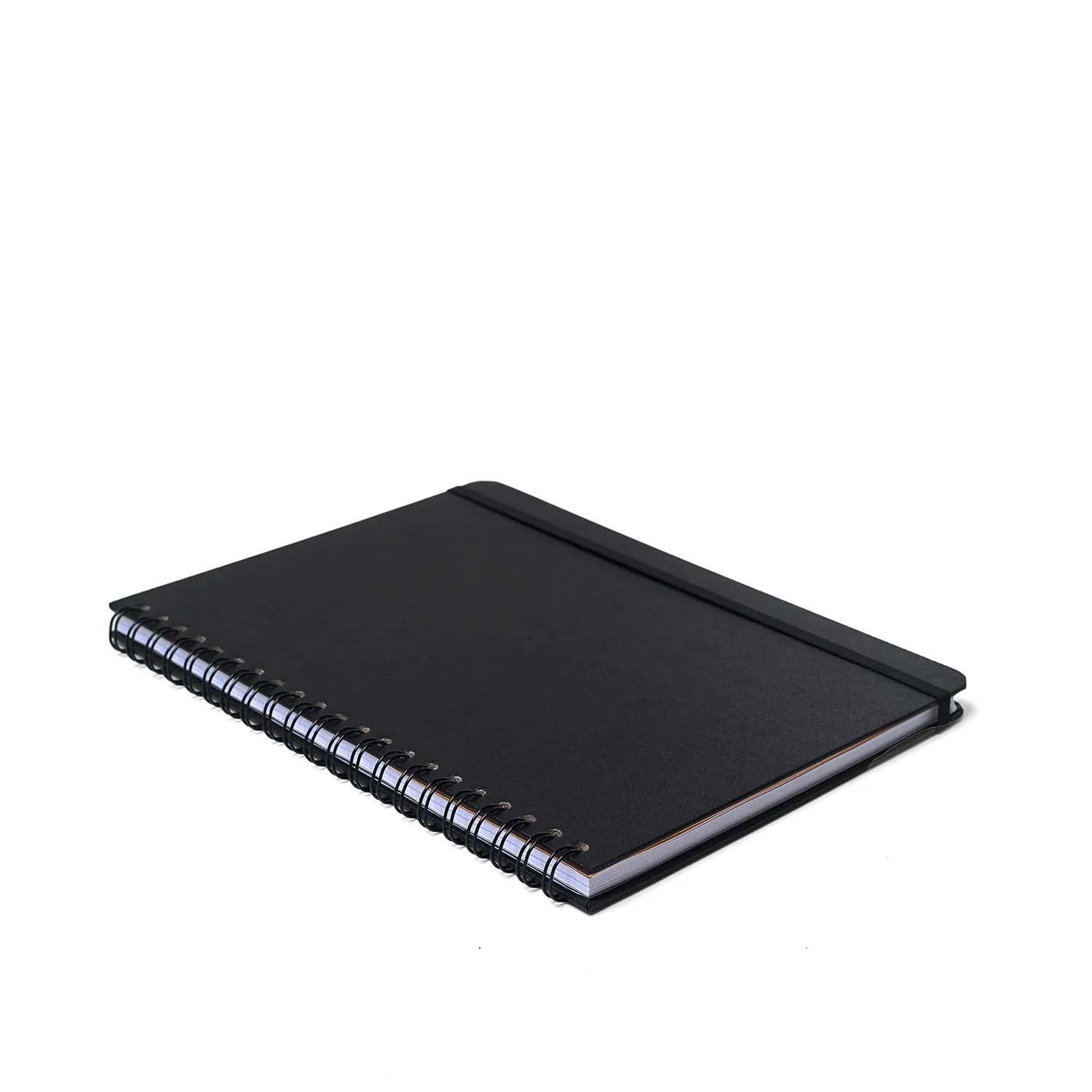 Caderno Espiral Universitário Clássica Pautado Preta 1 Matéria 80 fls