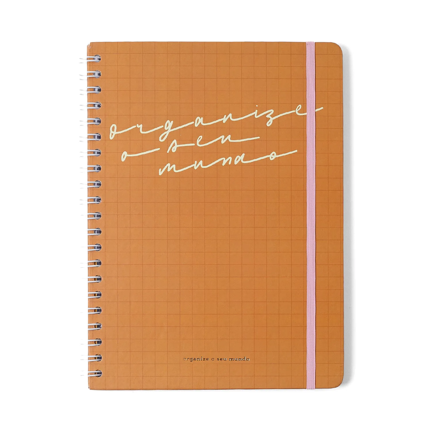 Caderno Espiral Universitário Kemily Pautado Organize Caramelo 1 Matéria 80 fls