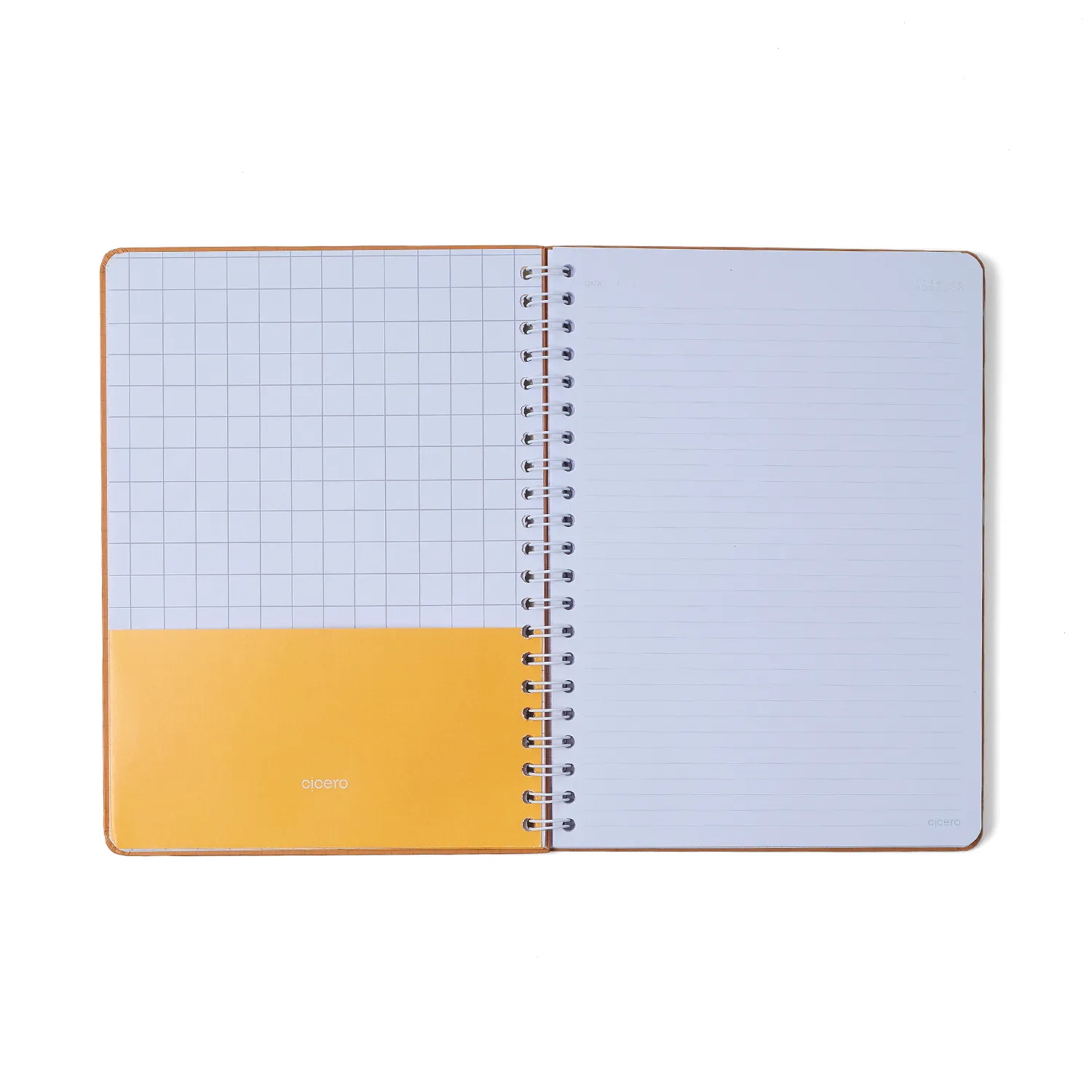 Caderno Espiral Universitário Kemily Pautado Organize Caramelo 1 Matéria 80 fls