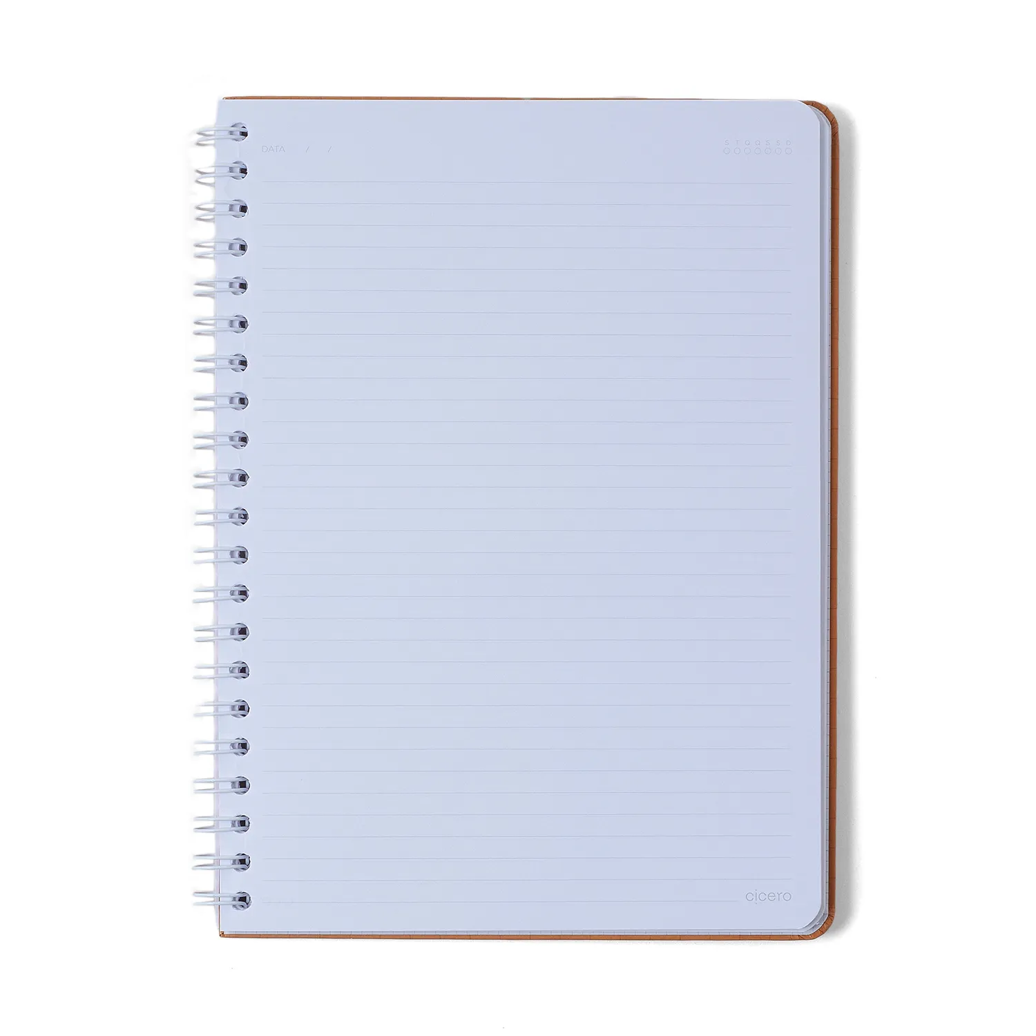 Caderno Espiral Universitário Kemily Pautado Organize Caramelo 1 Matéria 80 fls