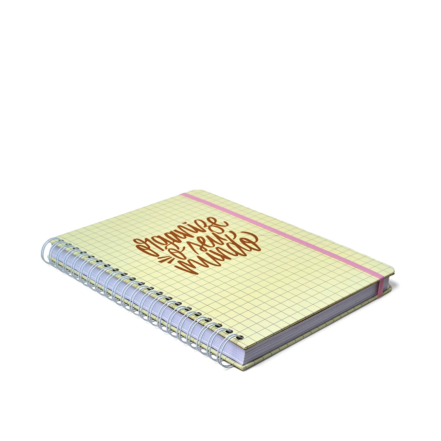 Caderno Espiral Universitário Kemily Pautado Organize Off White 10 Matérias 160 fls
