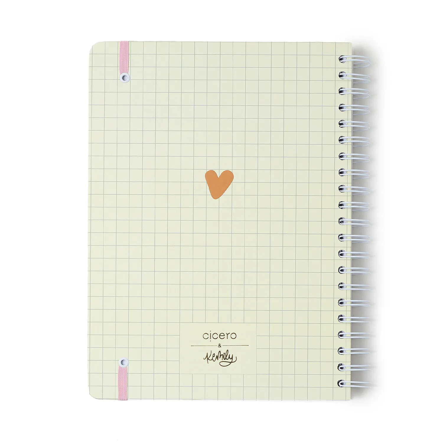 Caderno Espiral Universitário Kemily Pautado Organize Off White 10 Matérias 160 fls