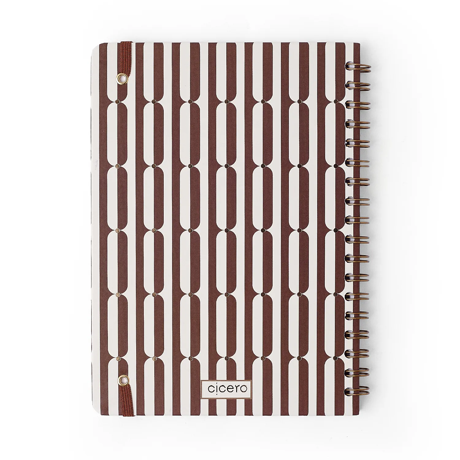 Caderno Espiral Veredas Pautado 17x24 Marrom 1 Matéria 80 fls