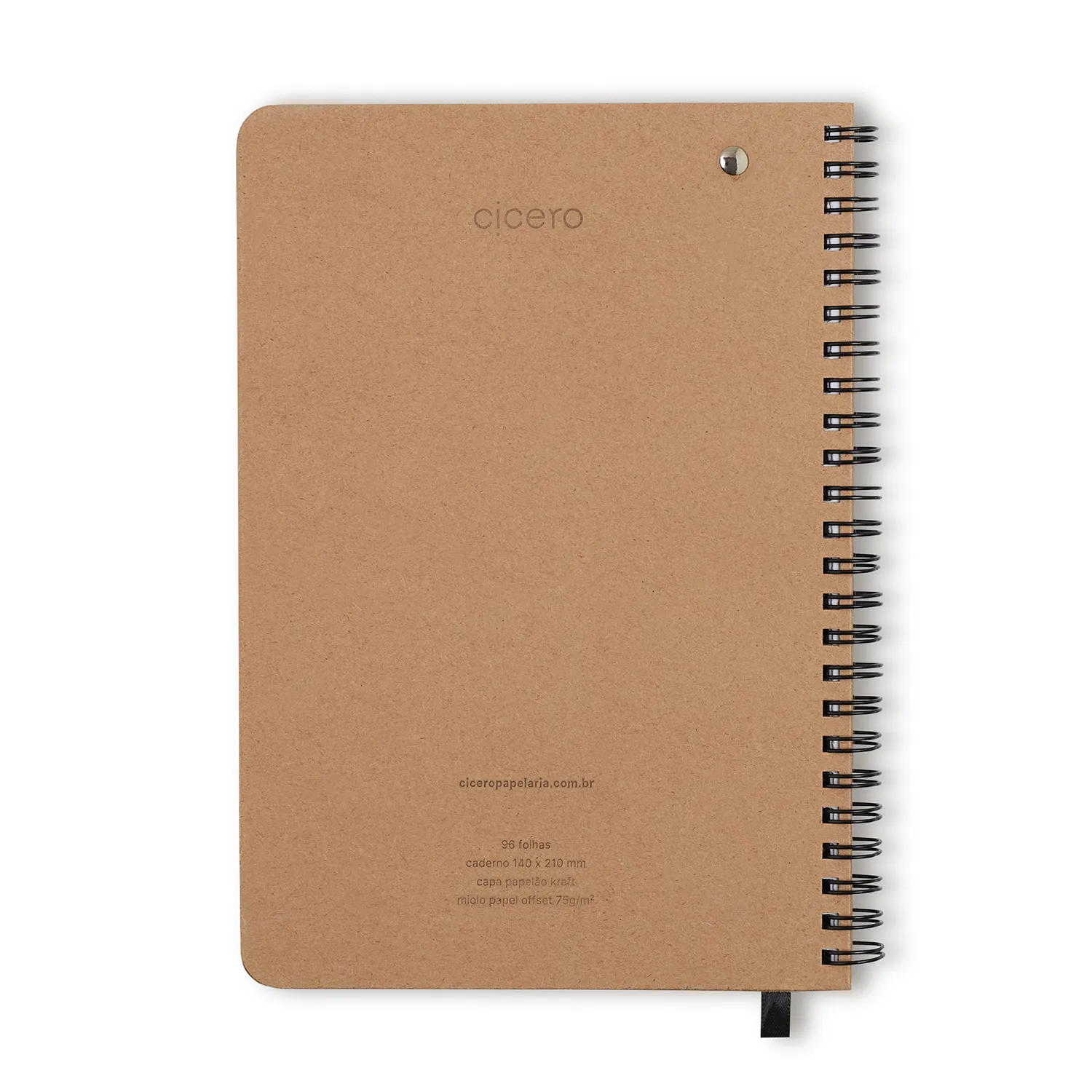Caderno Kraft 14x21 Sem Pauta