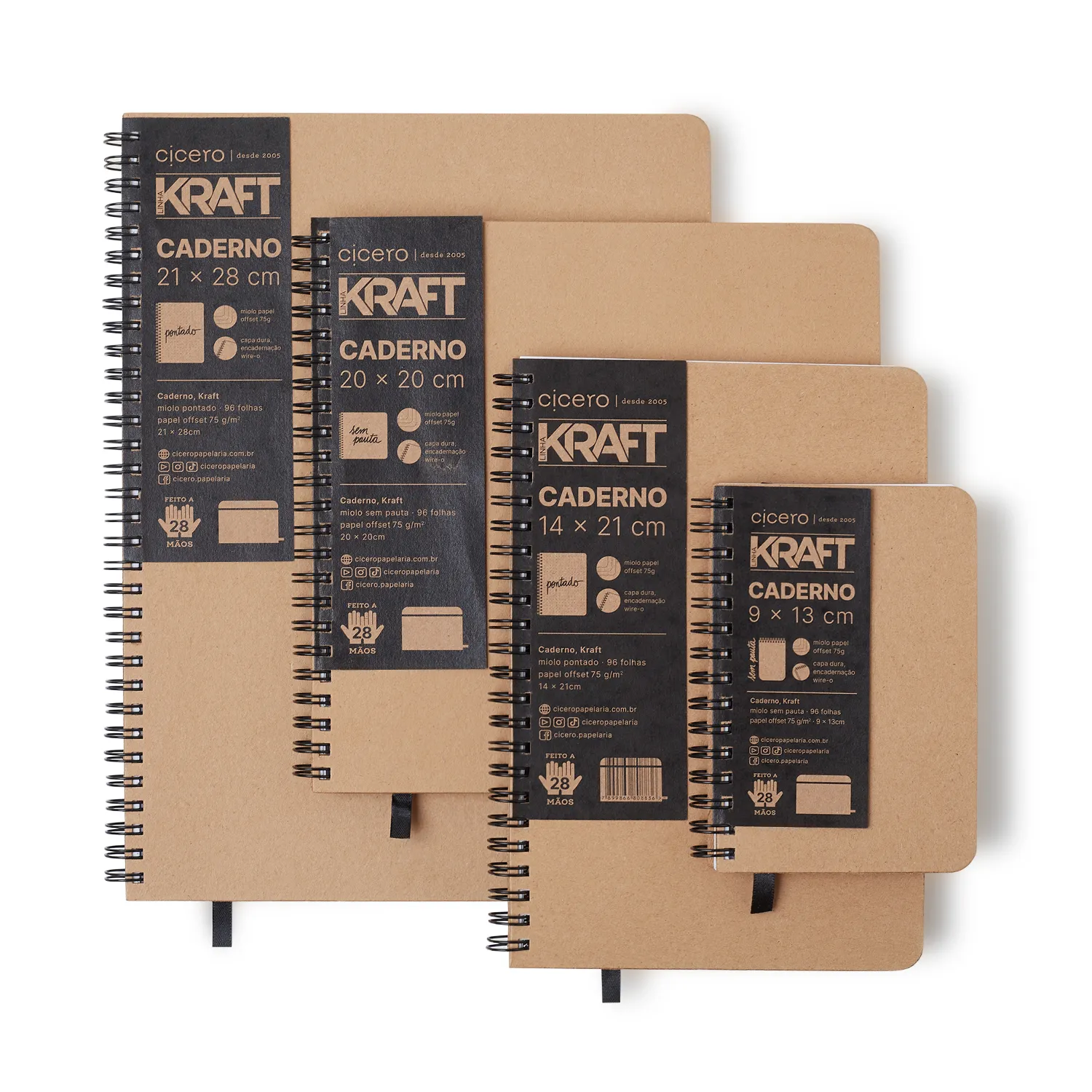 Caderno Kraft 21x28 Pautado