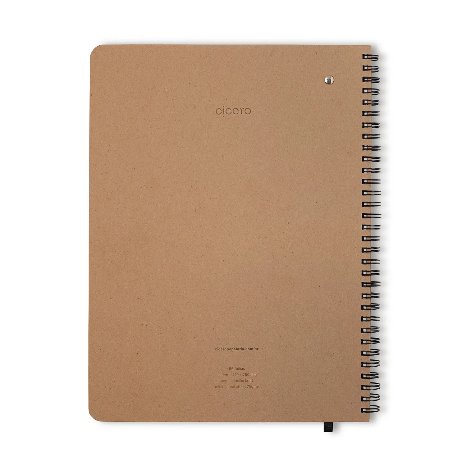 Caderno Kraft 21x28 Pontado