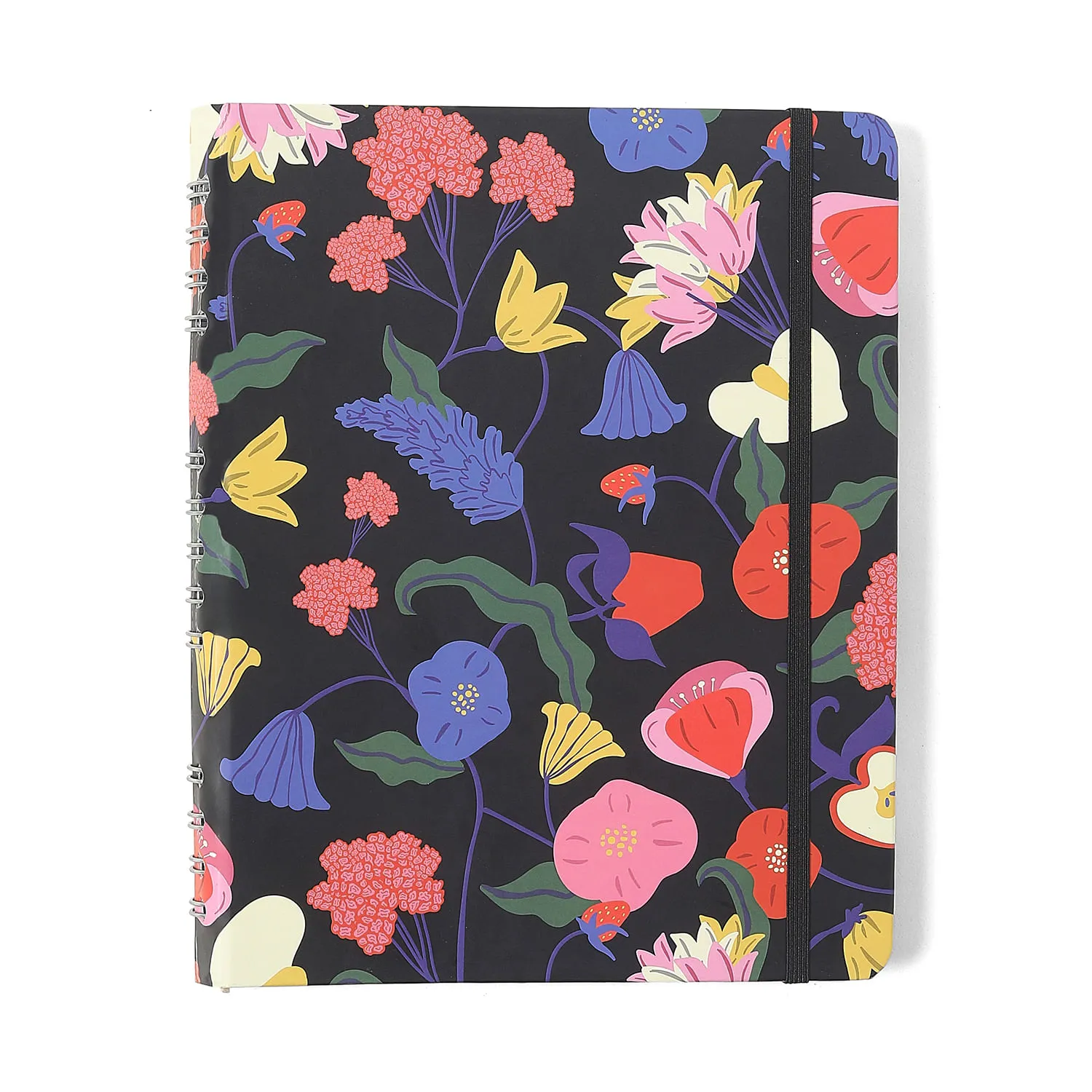 Caderno Organizador Doce Florada Pautado & Pontado 17x24 Preto
