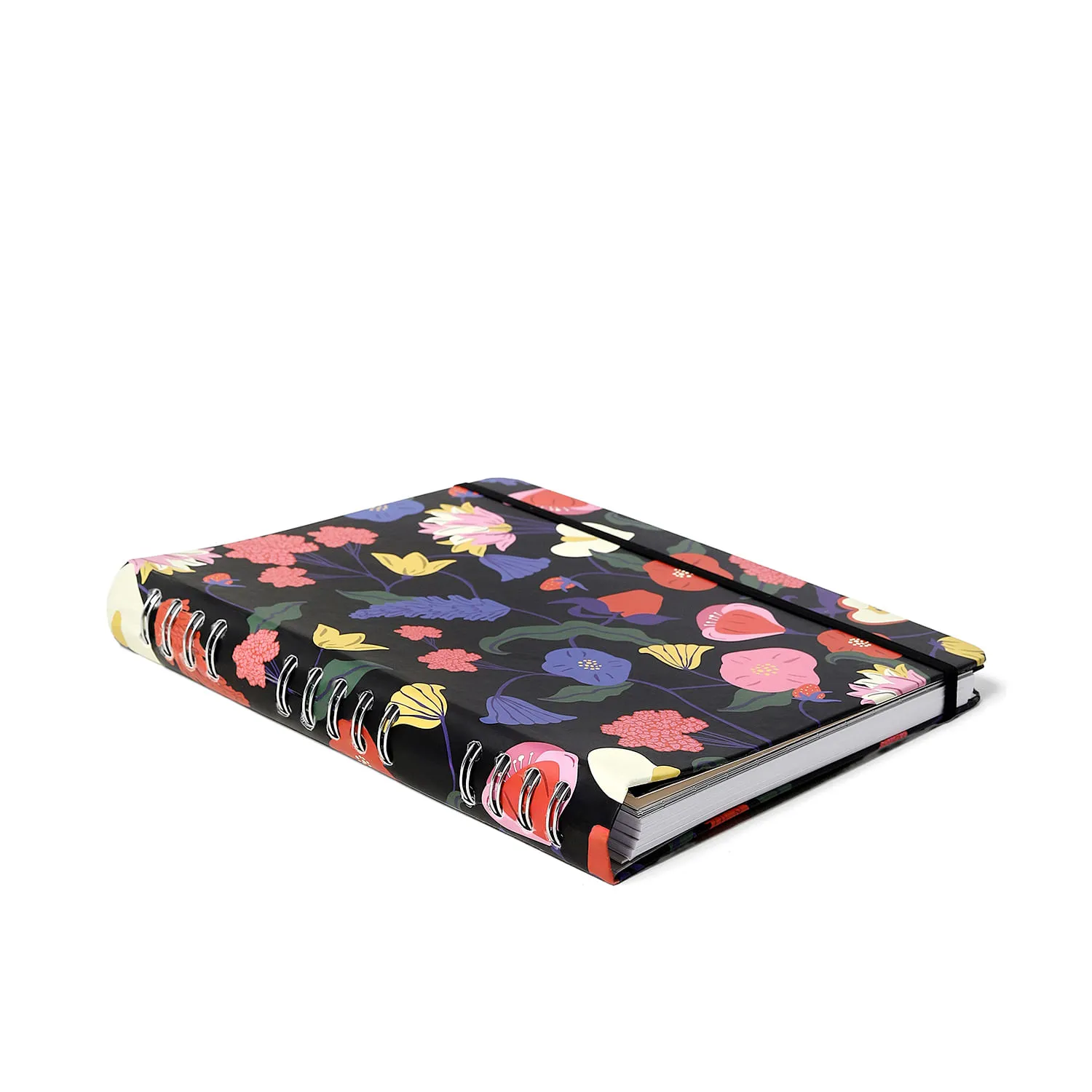 Caderno Organizador Doce Florada Pautado & Pontado 17x24 Preto