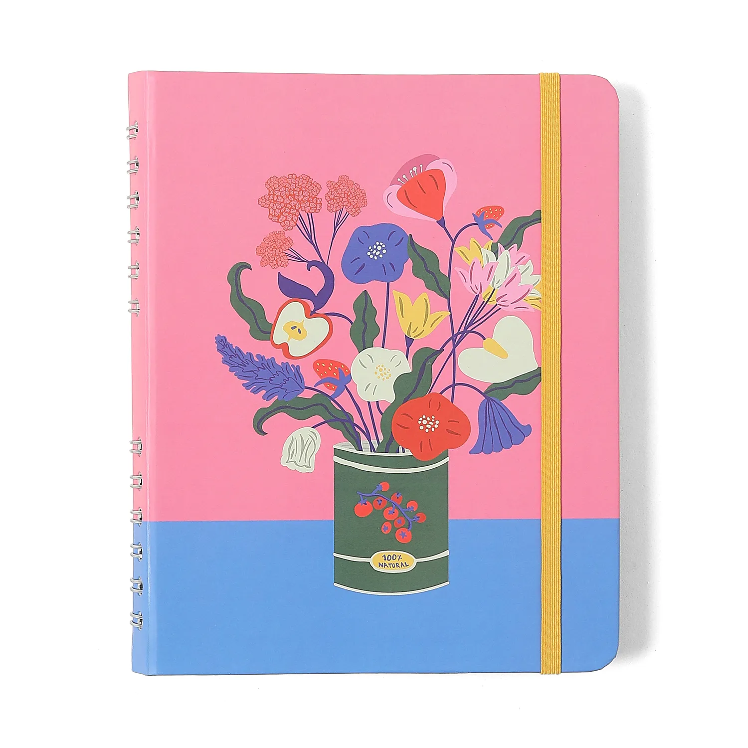 Caderno Organizador Doce Florada Pautado & Pontado A5 Lata