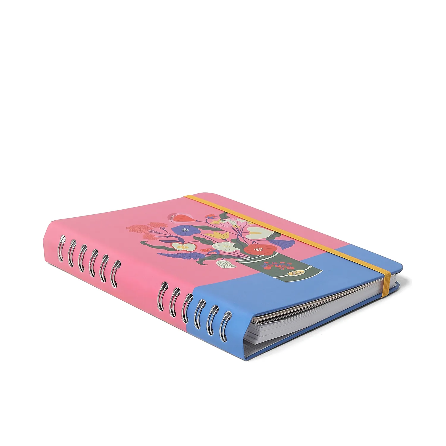 Caderno Organizador Doce Florada Pautado & Pontado A5 Lata