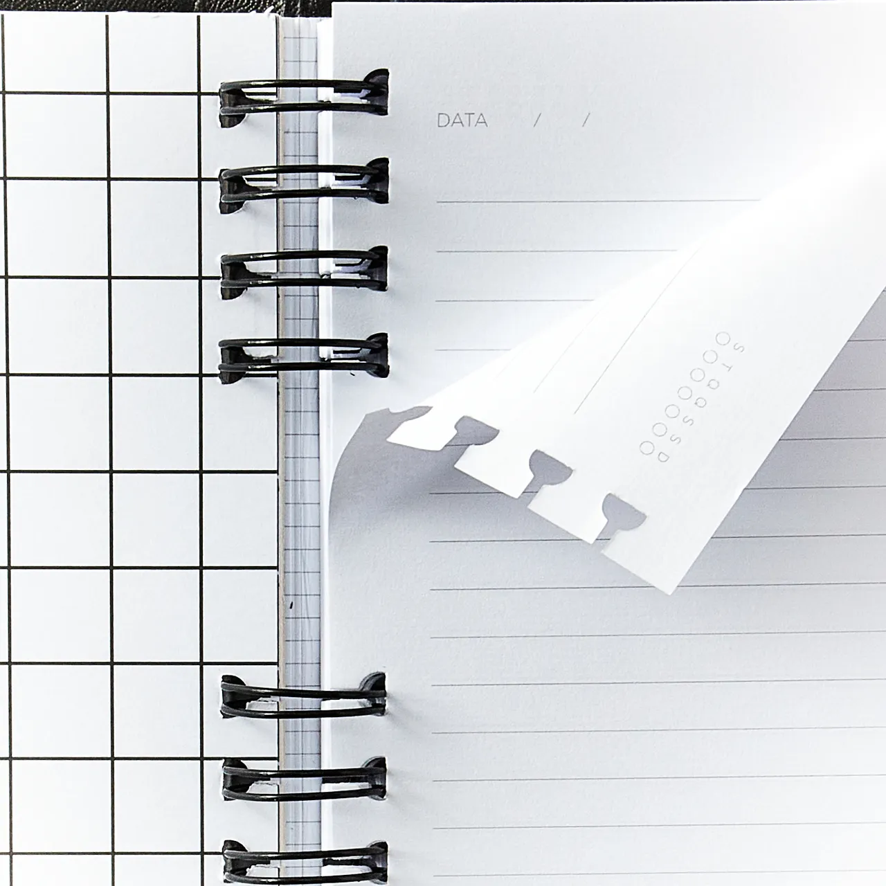 Caderno Organizador Duo Clássica Pautado & Pontado 17X24 Preta