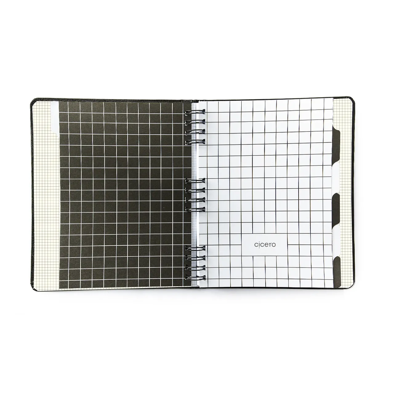 Caderno Organizador Duo Clássica Pautado & Pontado 17X24 Preta