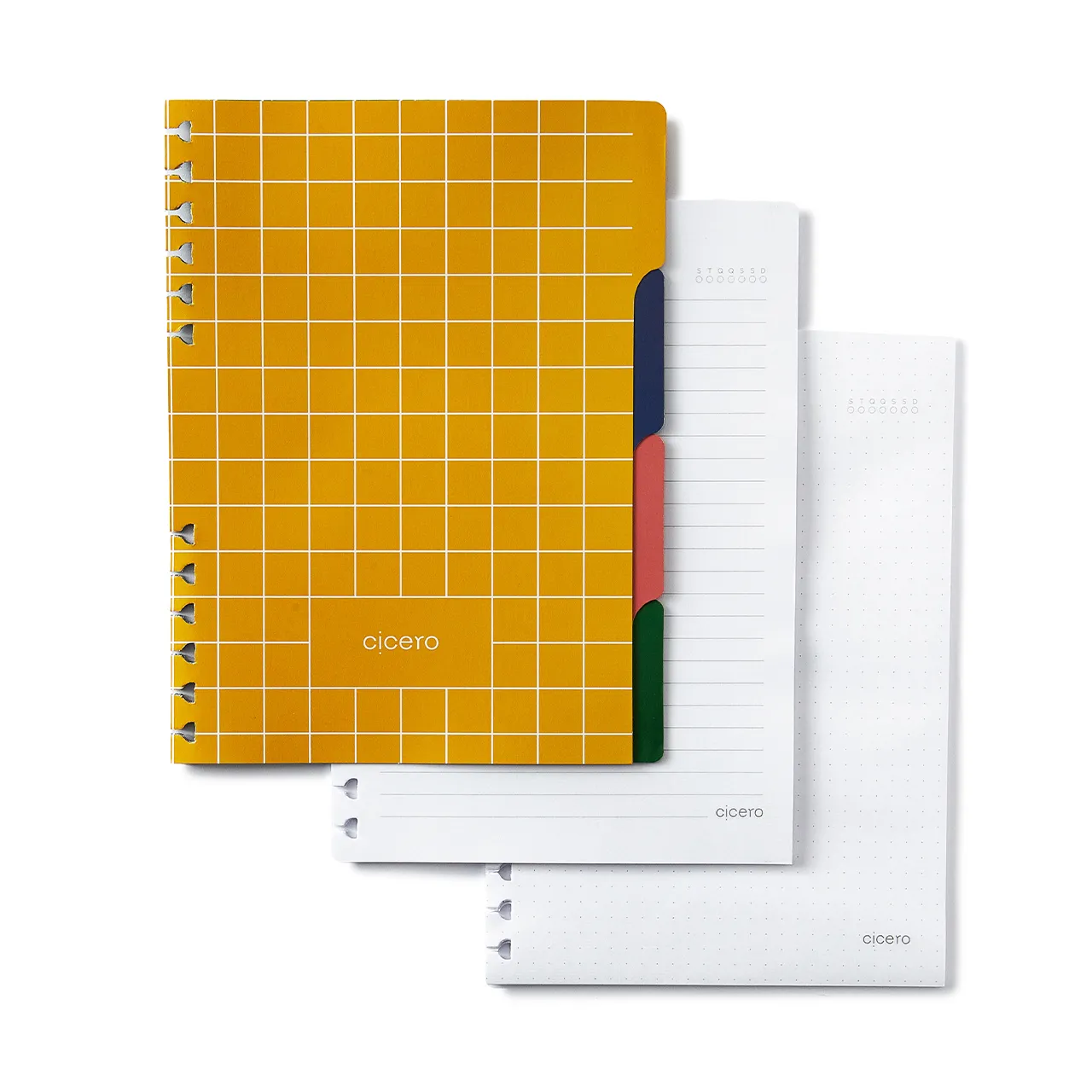 Caderno Organizador Duo Clássica Pautado & Pontado A5 Caramelo