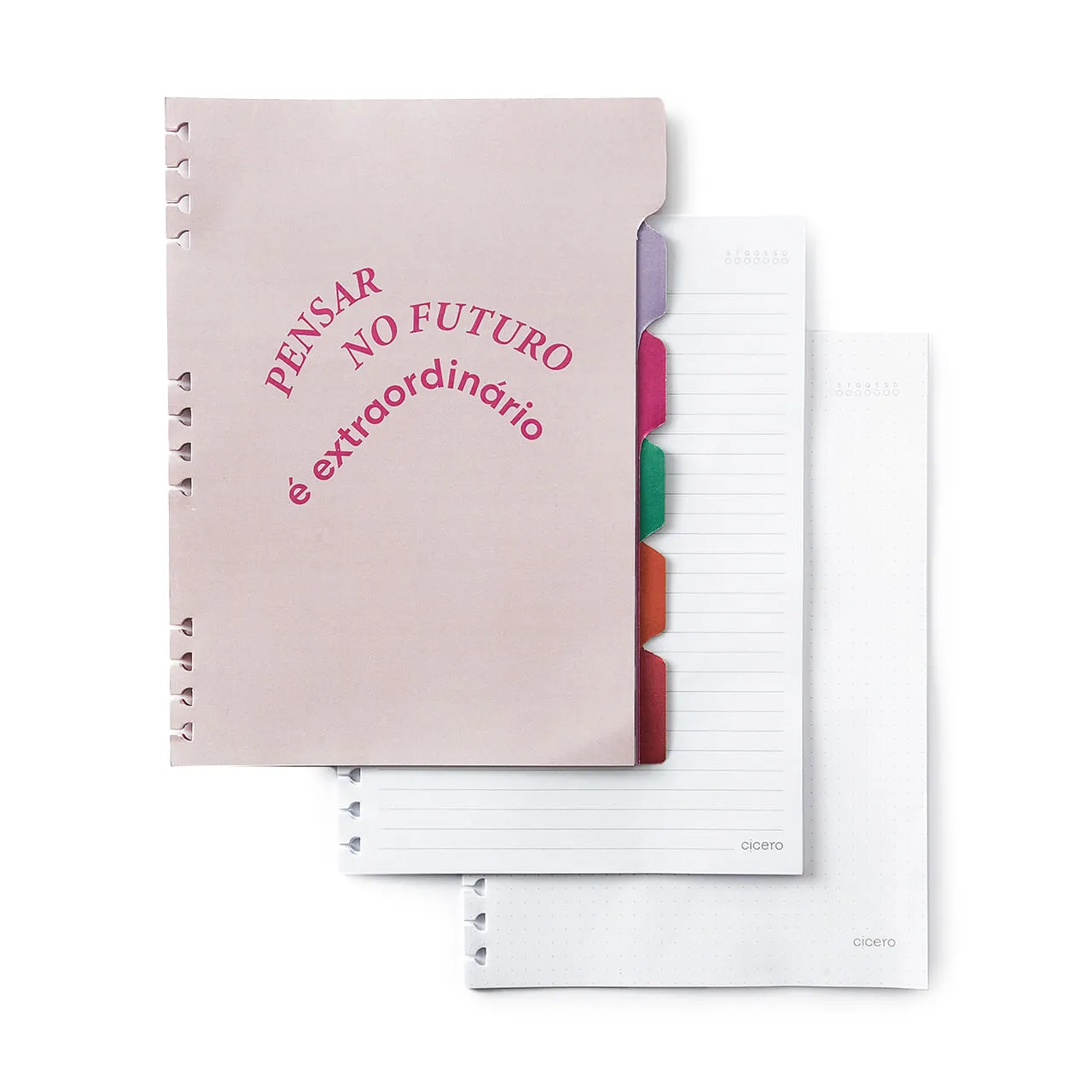 Caderno Organizador Duo Melissa Pautado & Pontado 17X24 Favo De Abelhas