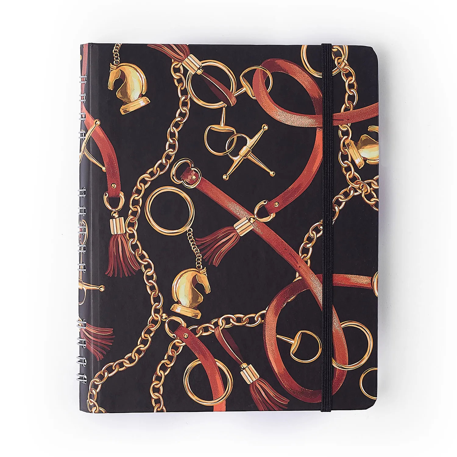 Caderno Organizador Haras Pautado & Pontado 17x24 Selaria Preto