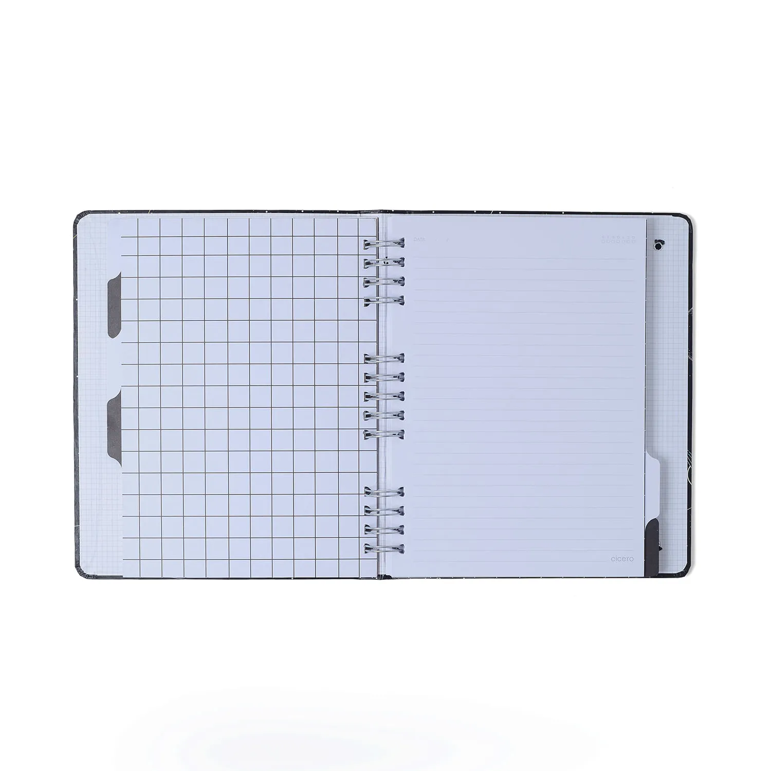 Caderno Organizador Haras Pautado & Pontado 17x24 Selaria Preto