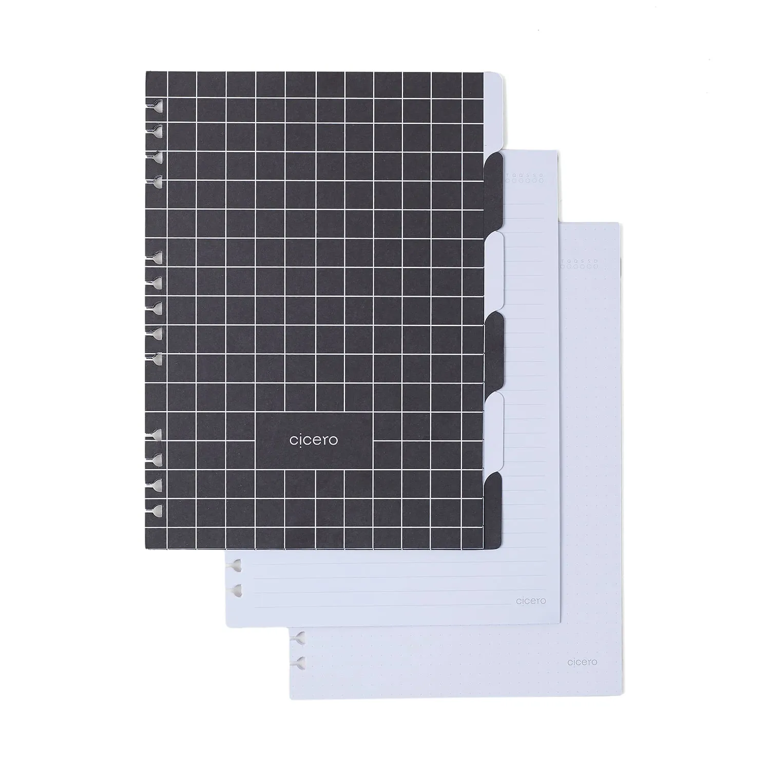 Caderno Organizador Haras Pautado & Pontado 17x24 Selaria Preto