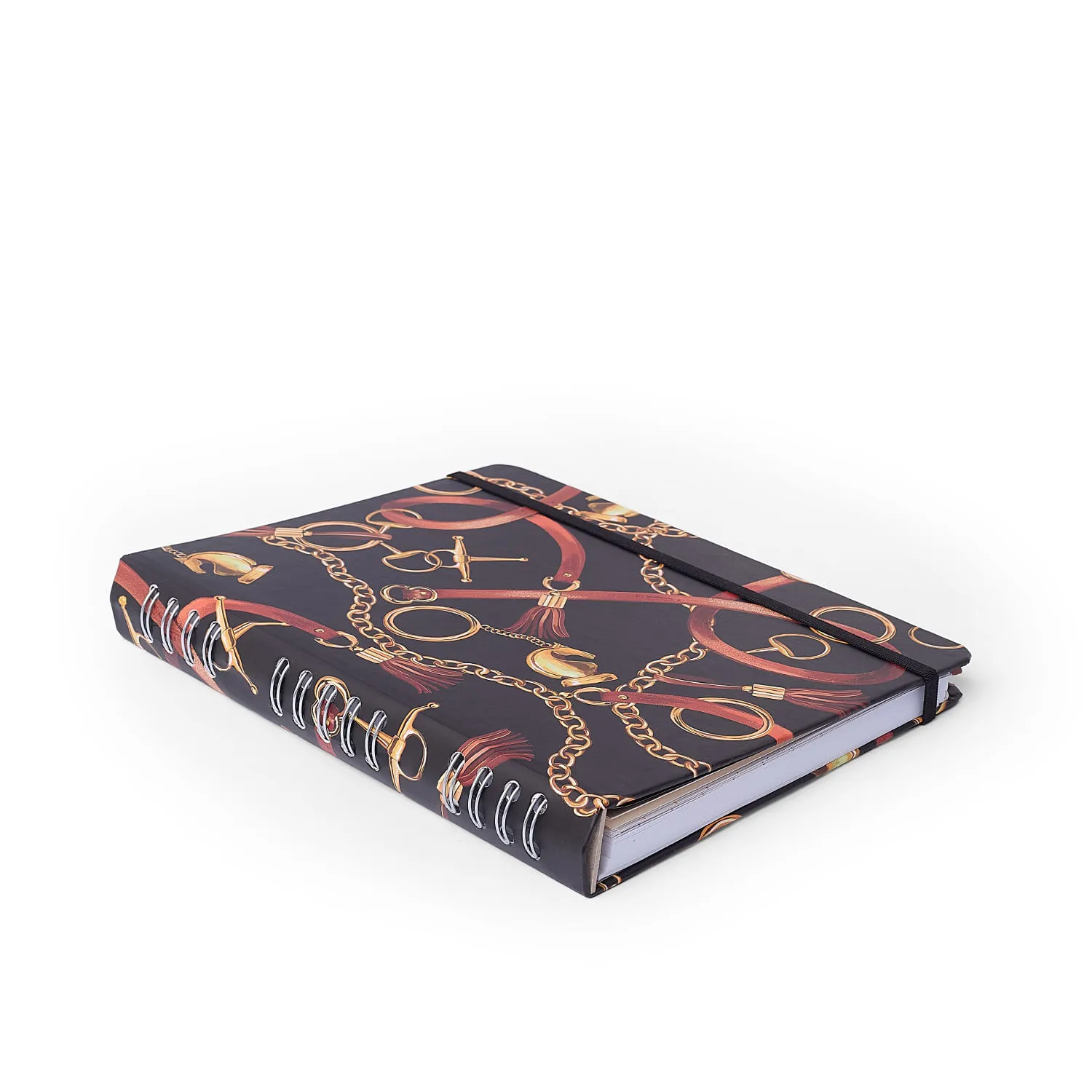 Caderno Organizador Haras Pautado & Pontado 17x24 Selaria Preto