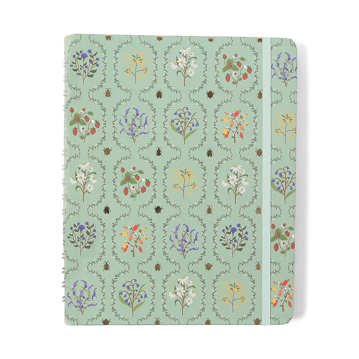 Caderno Organizador Jardim Pautado & Pontado 17x24 Verde