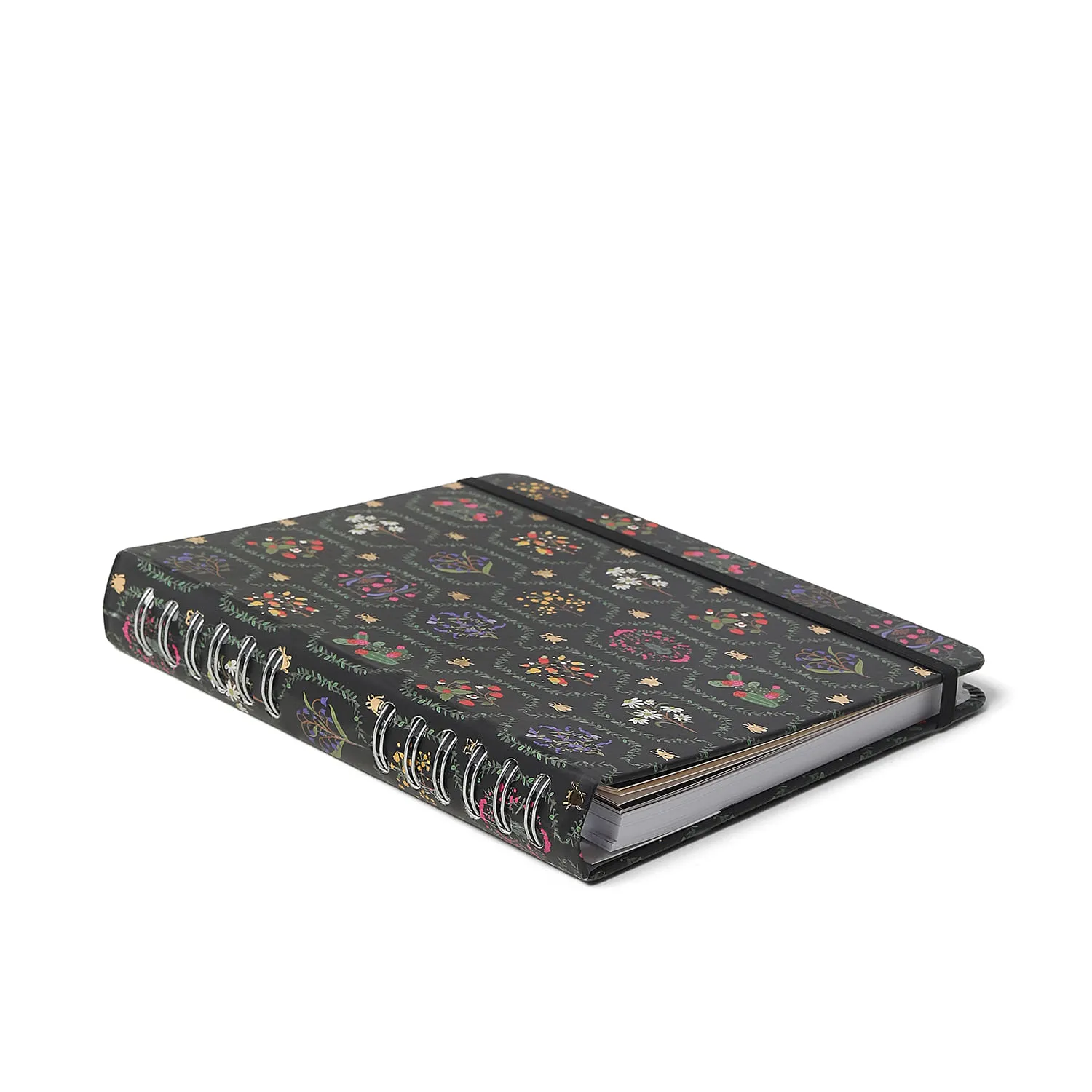 Caderno Organizador Jardim Pautado & Pontado A5 Preto