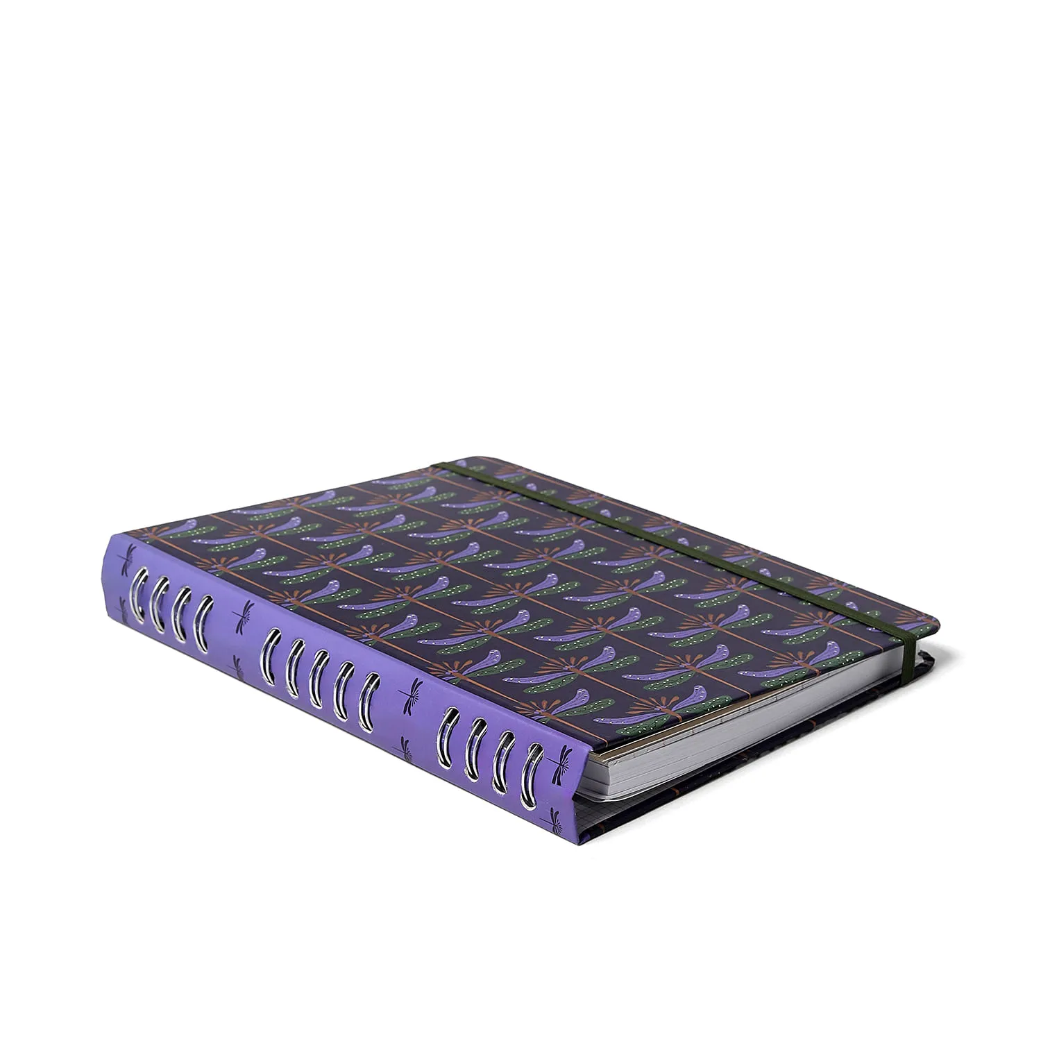 Caderno Organizador Libélulas Pautado & Pontado 17x24 Azul