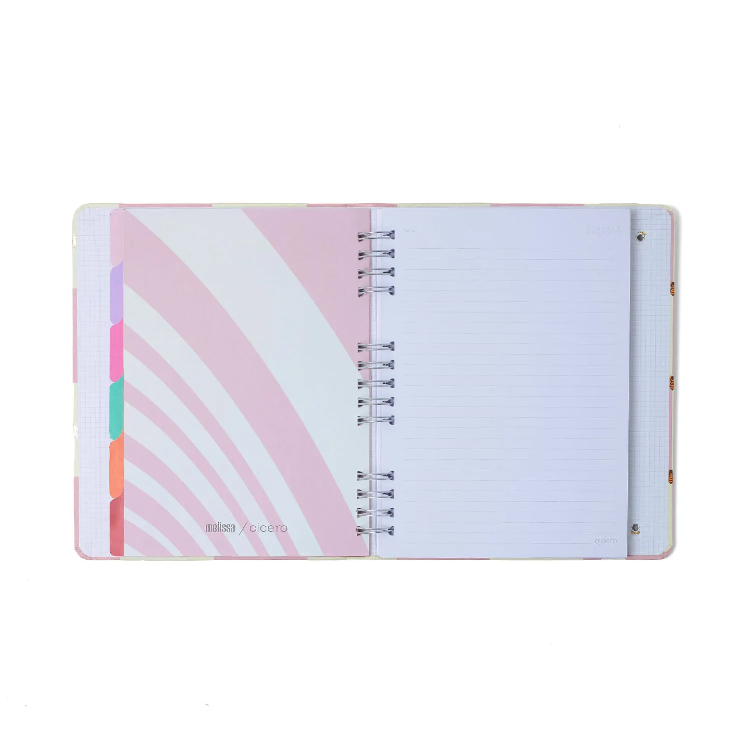 Caderno Organizador Melissa Pautado & Pontado 17x24 Max Bloomy