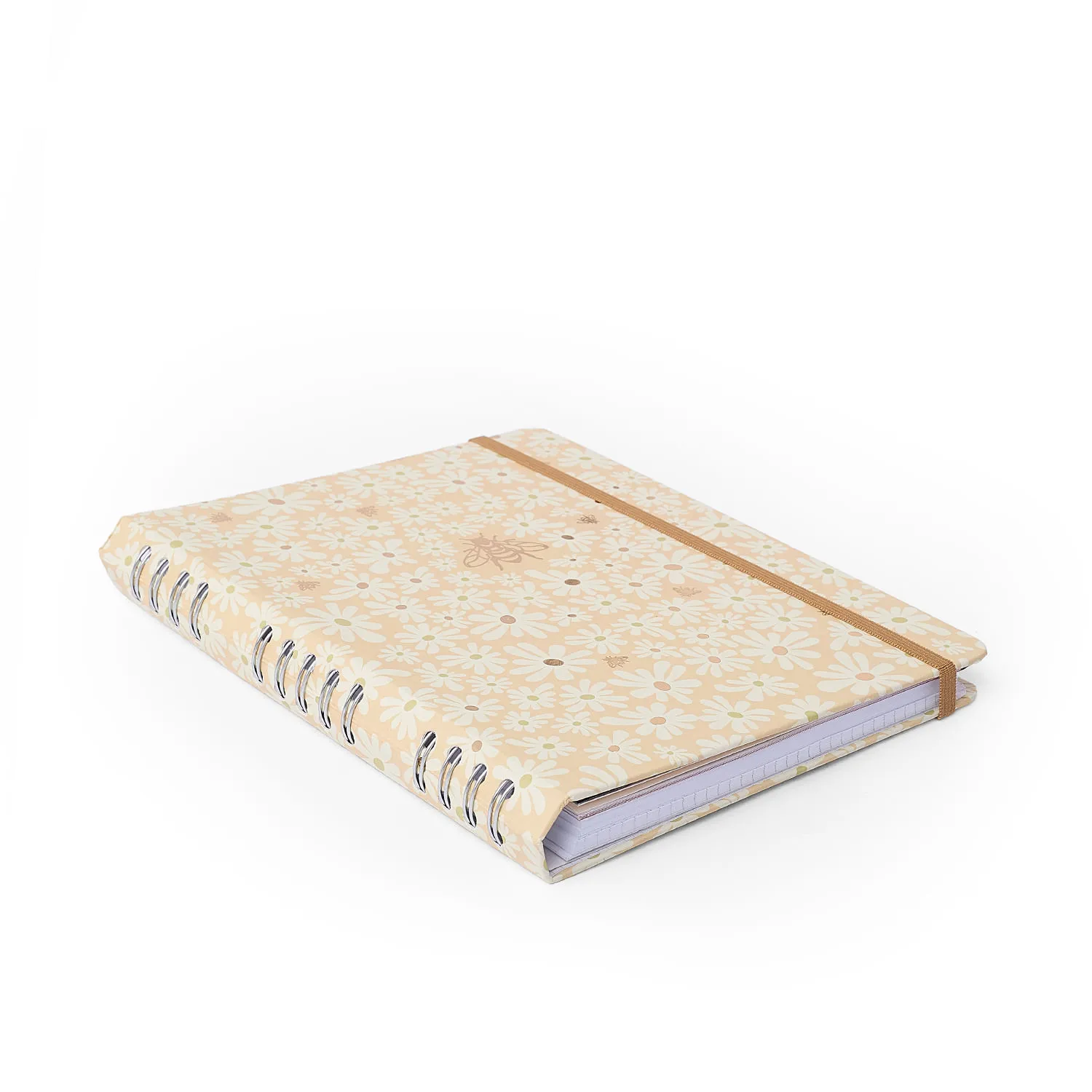 Caderno Organizador Melissa Pautado & Pontado 17x24 Mini Bloomy Manteiga
