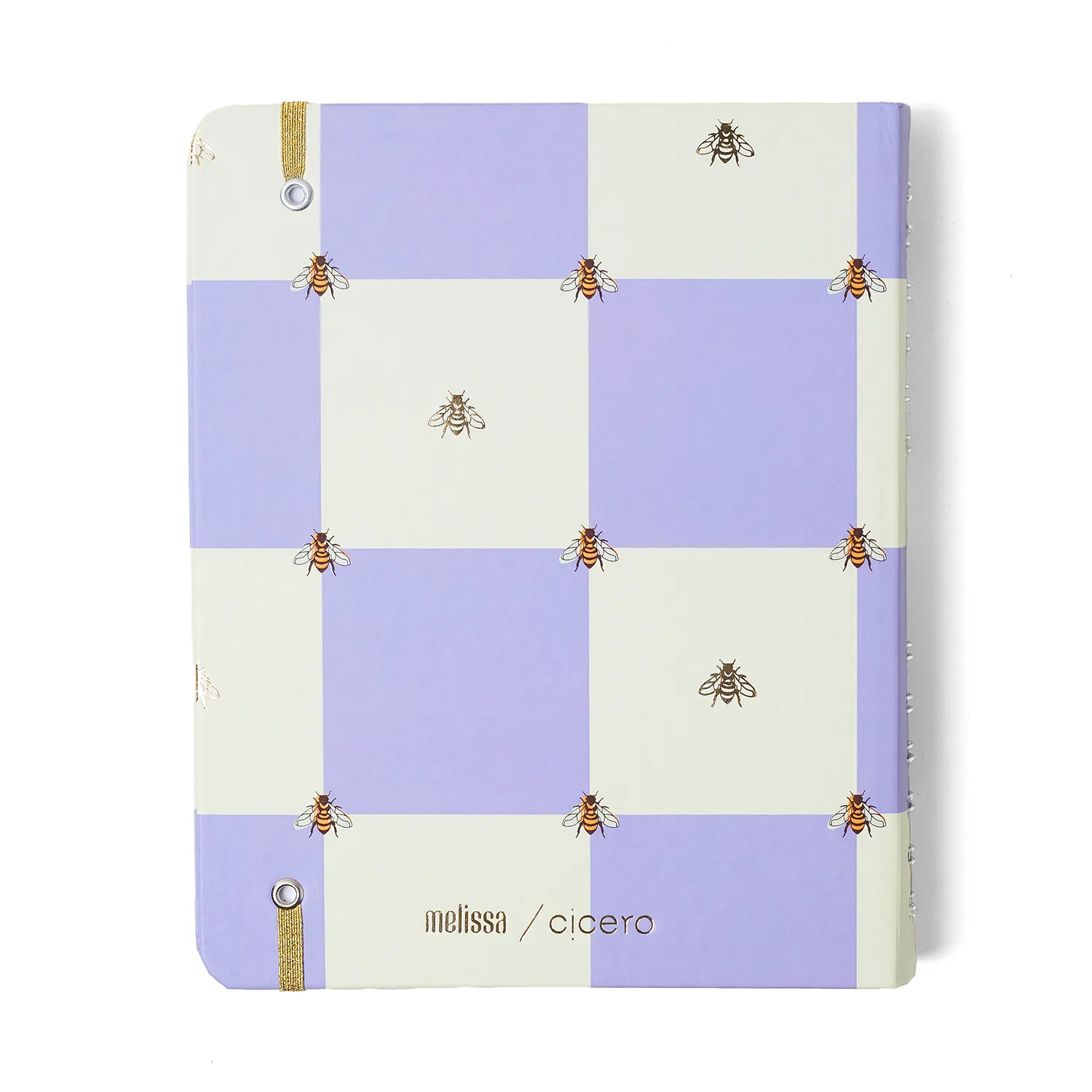 Caderno Organizador Melissa Pautado & Pontado A5 Casa das Abelhas Lilás