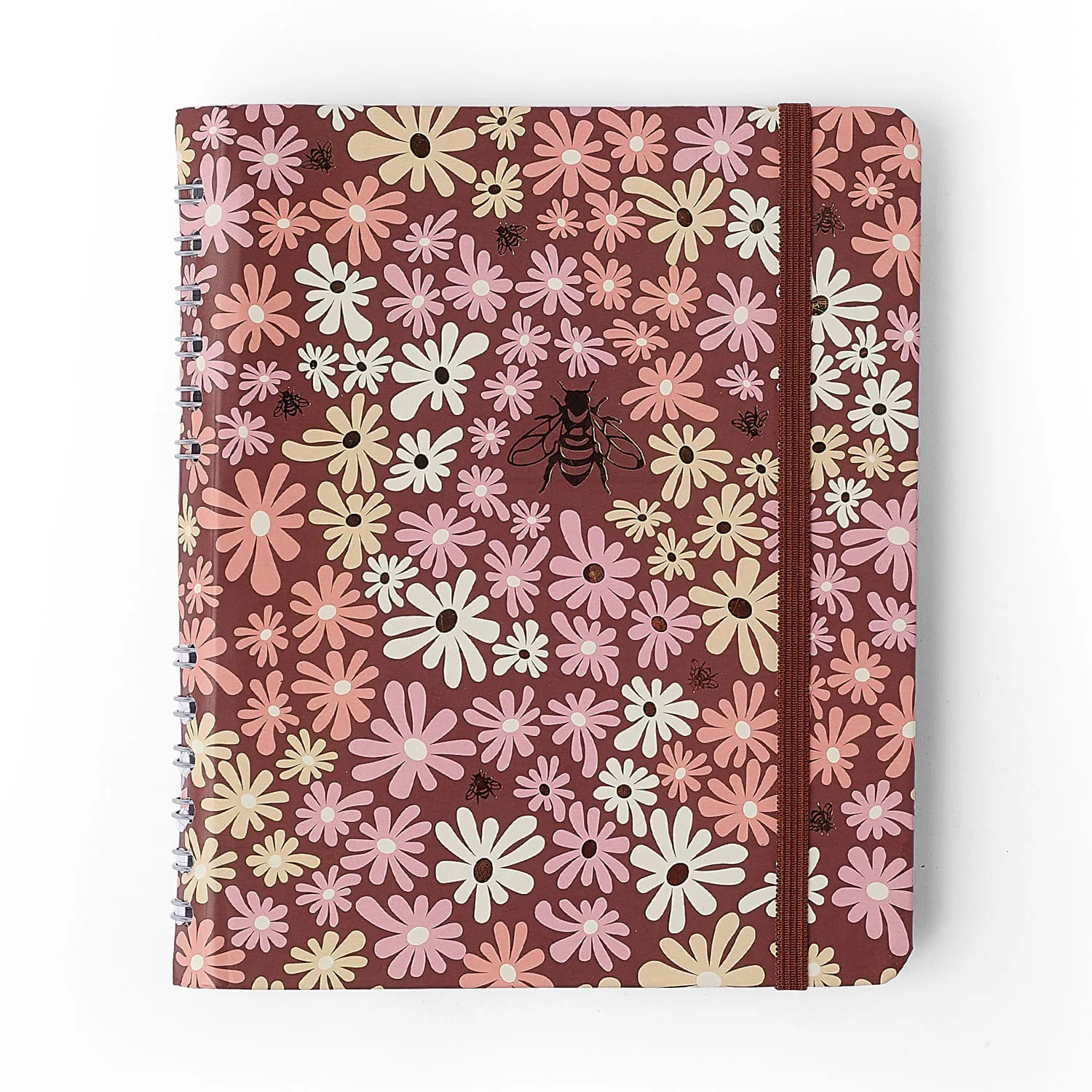 Caderno Organizador Melissa Pautado & Pontado A5 Mini Bloomy Chocolate