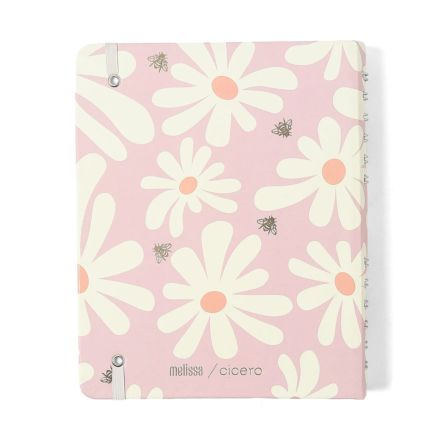 Caderno Organizador Melissa Pautado & Pontado A5 Pink Bloomy